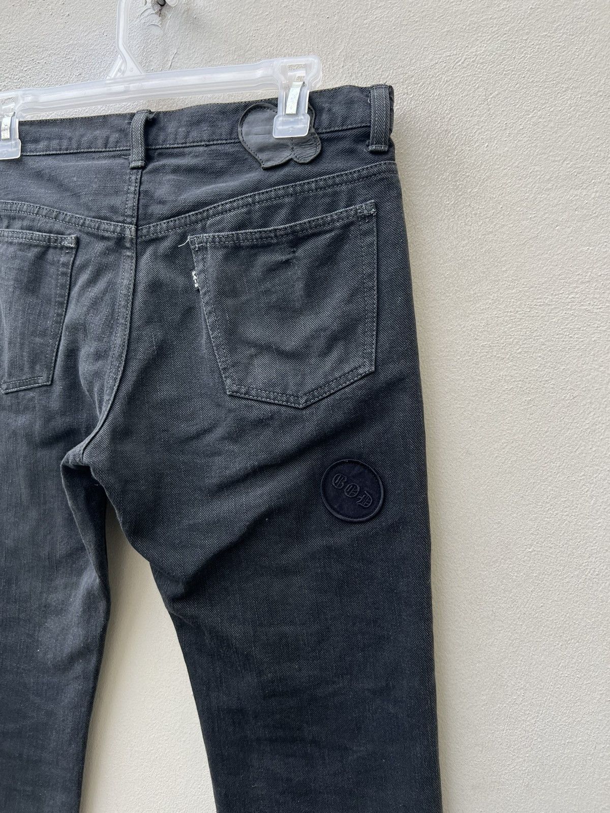 Number (N)ine VTG Number Nine John Lennon Fade Black Denim Jeans Size 3 Size US 31 - 19 Thumbnail