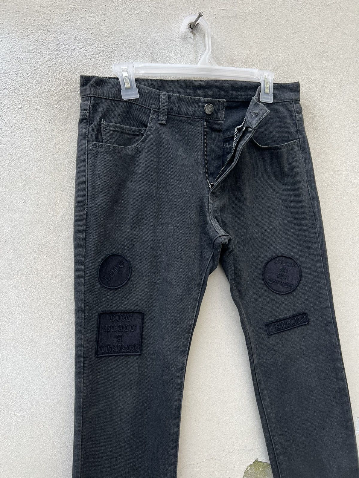 Number (N)ine VTG Number Nine John Lennon Fade Black Denim Jeans Size 3 Size US 31 - 8 Thumbnail