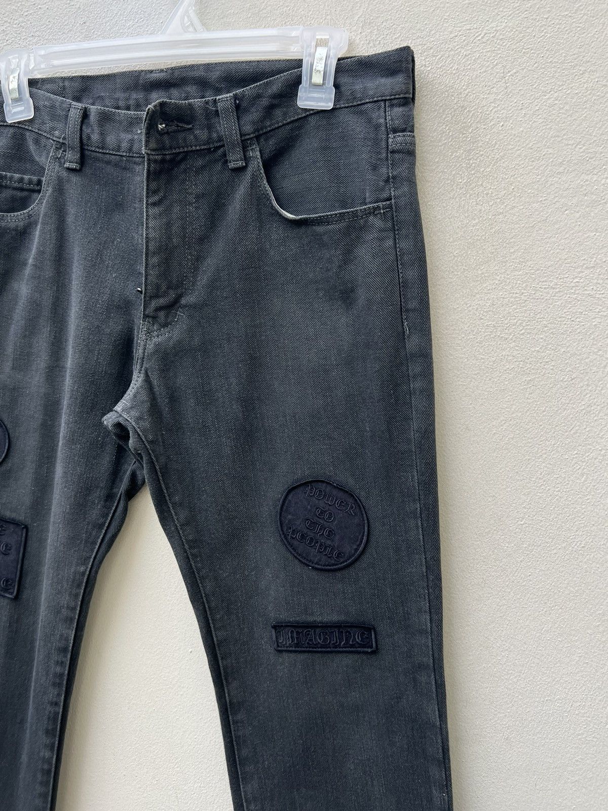Number (N)ine VTG Number Nine John Lennon Fade Black Denim Jeans Size 3 Size US 31 - 12 Thumbnail