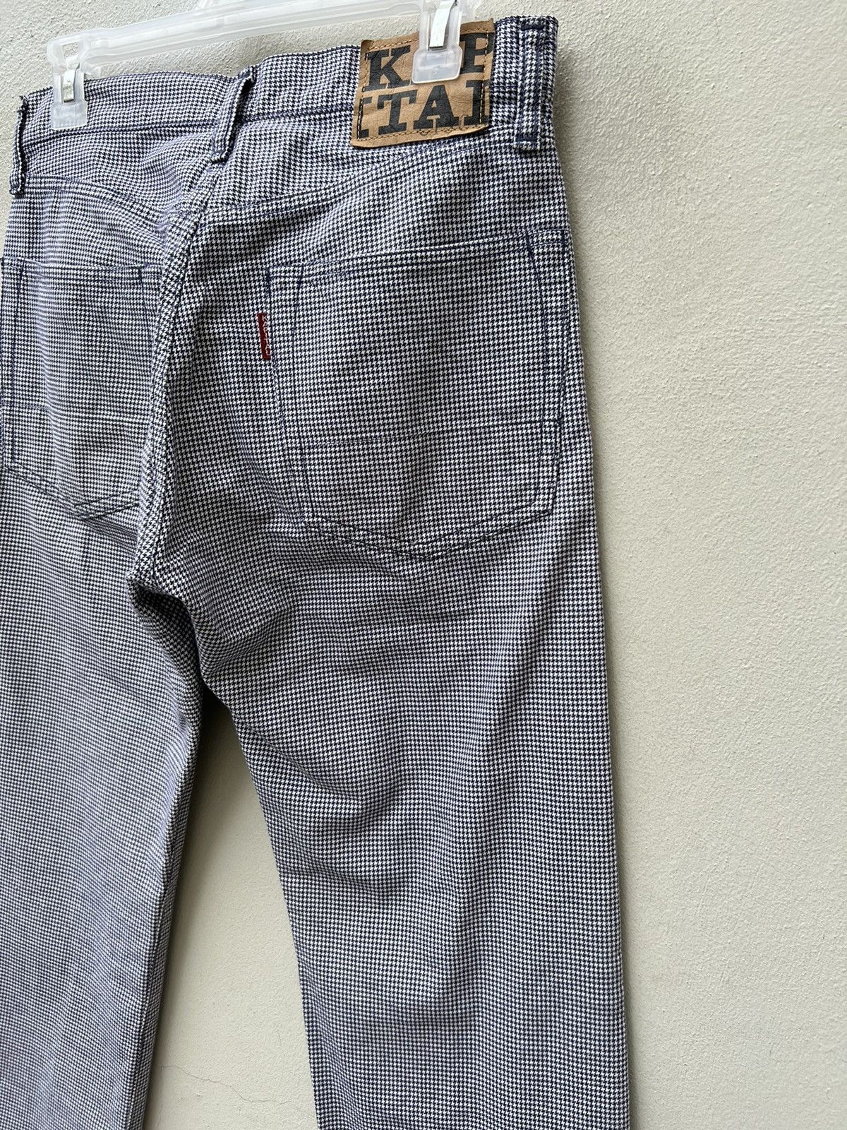 Kapital KAPITAL Hiro Hirata Houndstooth Monogram Jeans Size US 30 / EU 46 - 19 Thumbnail