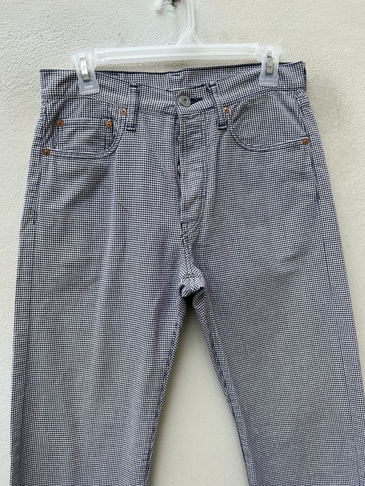 Kapital KAPITAL Hiro Hirata Houndstooth Monogram Jeans Size US 30 / EU 46 - 7 Thumbnail