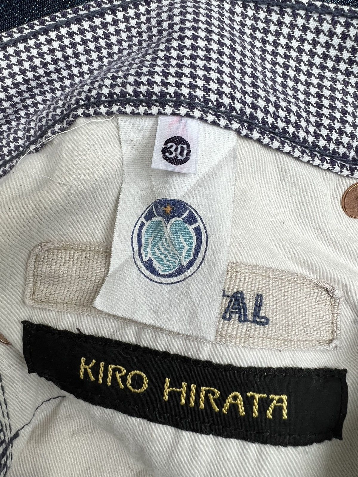 Kapital KAPITAL Hiro Hirata Houndstooth Monogram Jeans Size US 30 / EU 46 - 23 Thumbnail