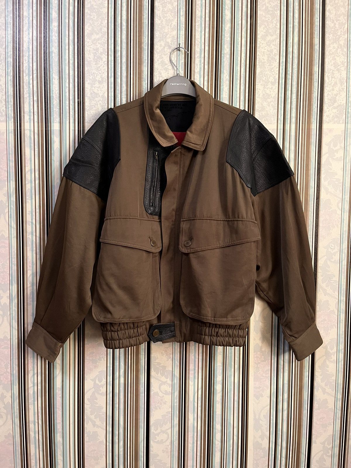Bjorn Borg 1990s panel leather attached casual jacket #D1 Size US S / EU 44-46 / 1 - 3 Thumbnail
