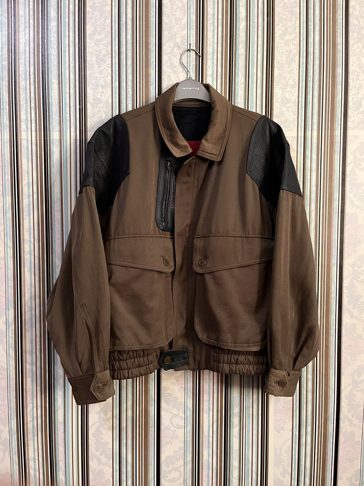 Bjorn Borg 1990s panel leather attached casual jacket #D1 Size US S / EU 44-46 / 1 - 4 Thumbnail