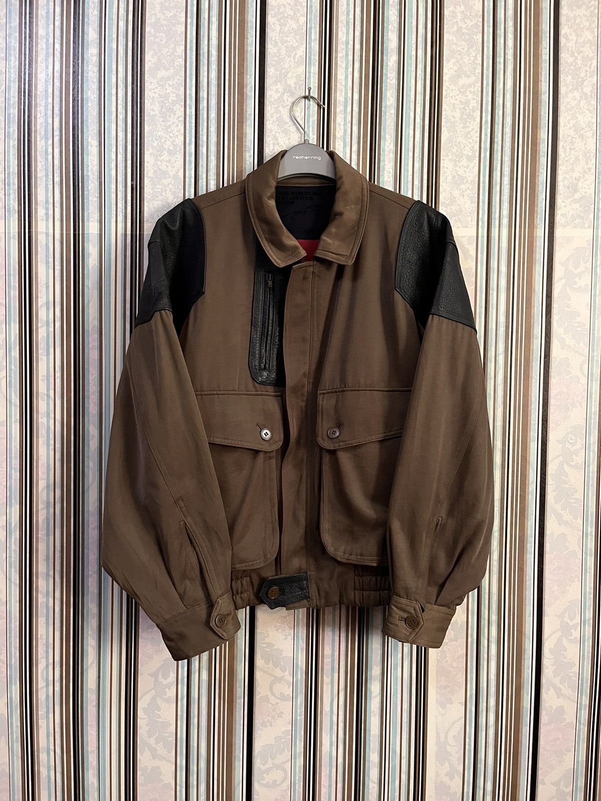 Bjorn Borg 1990s panel leather attached casual jacket #D1 Size US S / EU 44-46 / 1 - 1 Thumbnail