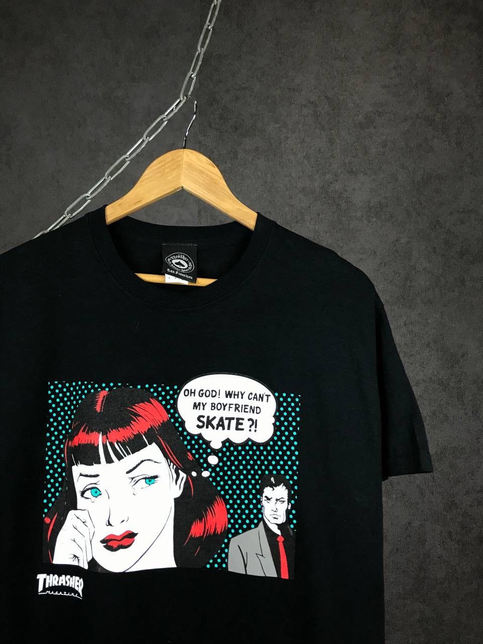 Thrasher Thrasher streetwear skateboarding art tee Size US M / EU 48-50 / 2 - 2 Thumbnail