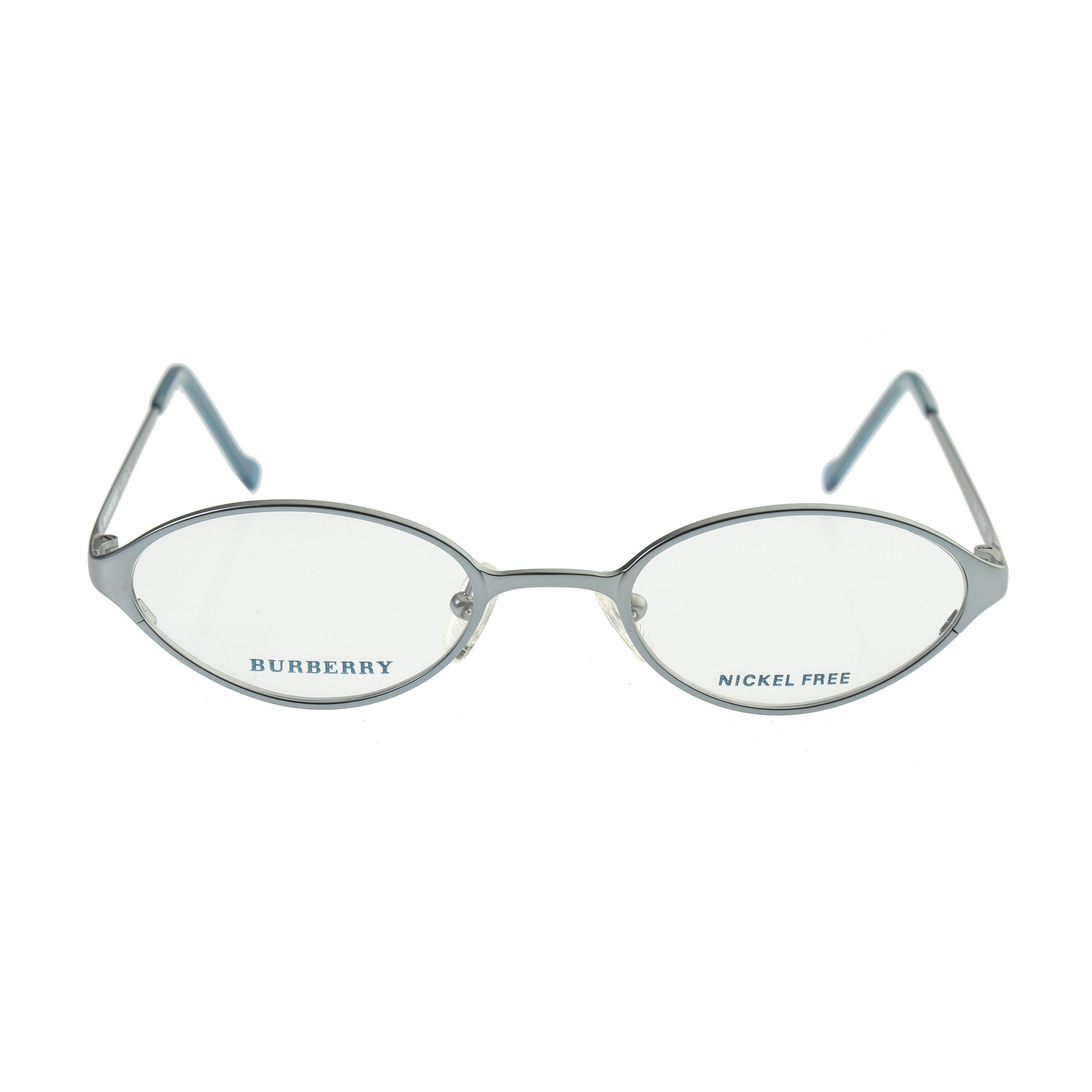 Burberry × Vintage Burberry '90s Silver Metal Oval Frame Glasses Size ONE SIZE - 2 Thumbnail