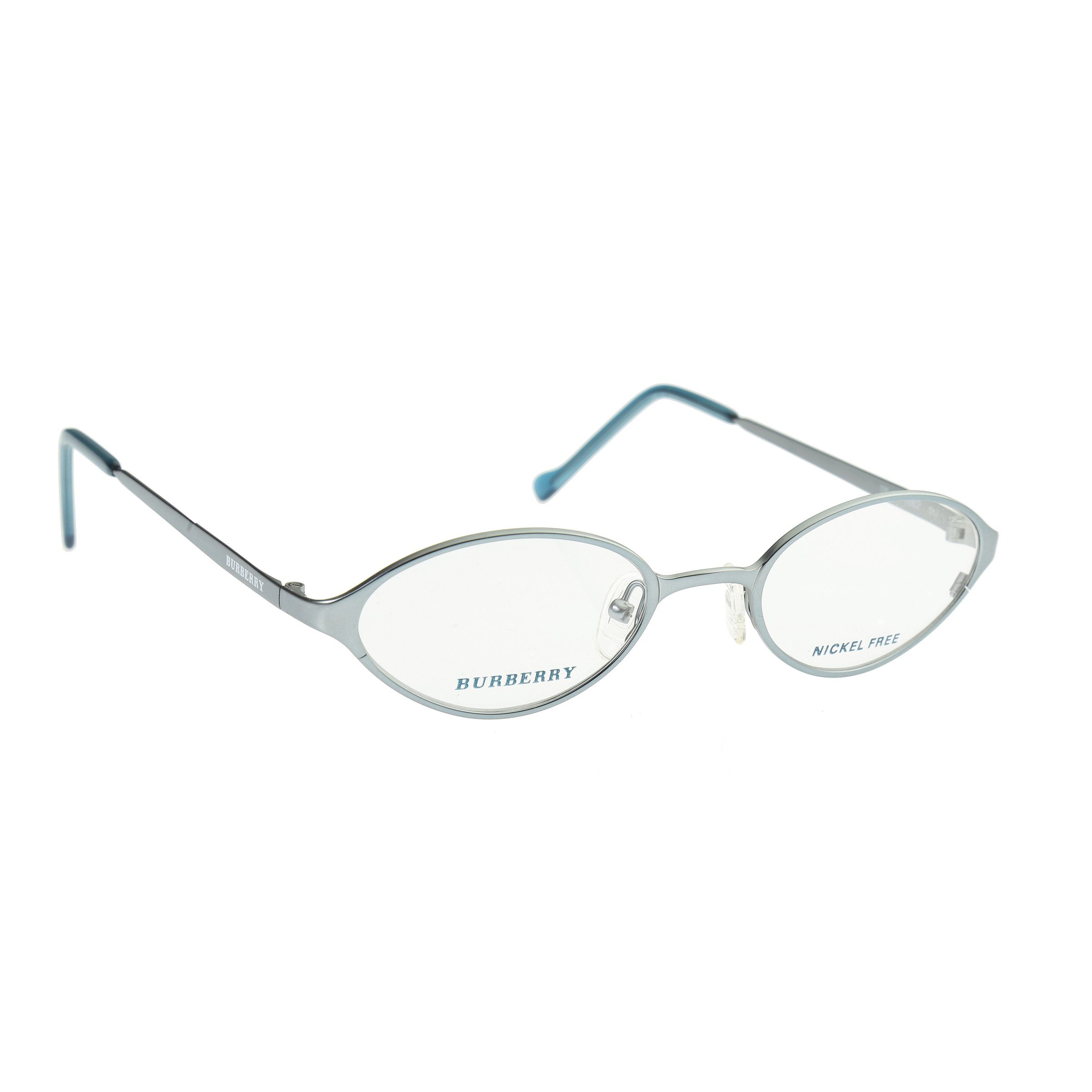 Burberry × Vintage Burberry '90s Silver Metal Oval Frame Glasses Size ONE SIZE - 1 Thumbnail