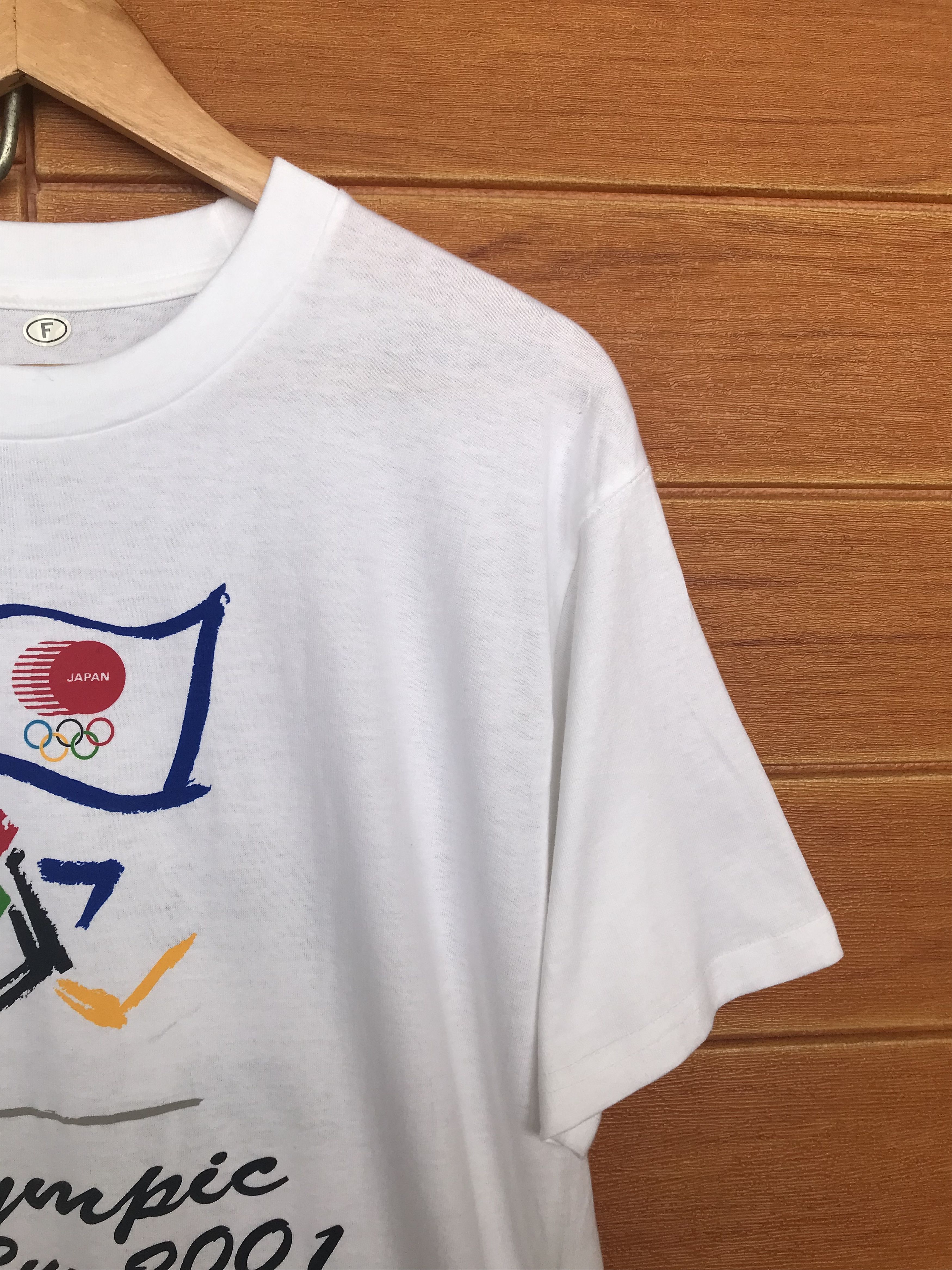 USA Olympics Vintage Olympic Day Run 2001 Coca-Cola Mizuno T-Shirt Size US M / EU 48-50 / 2 - 5 Thumbnail