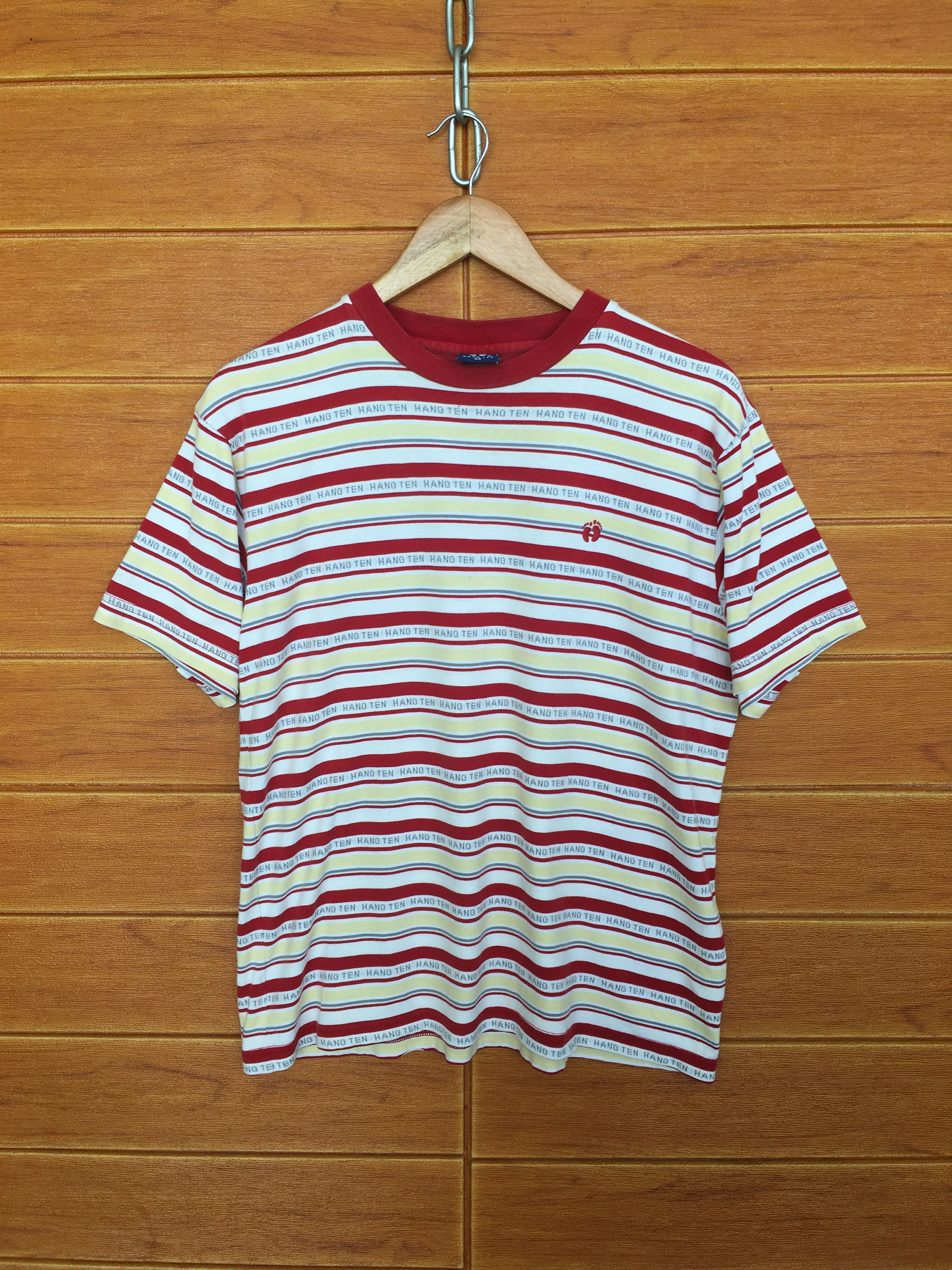 Vintage 90s Hang Ten Striped T-Shirt
