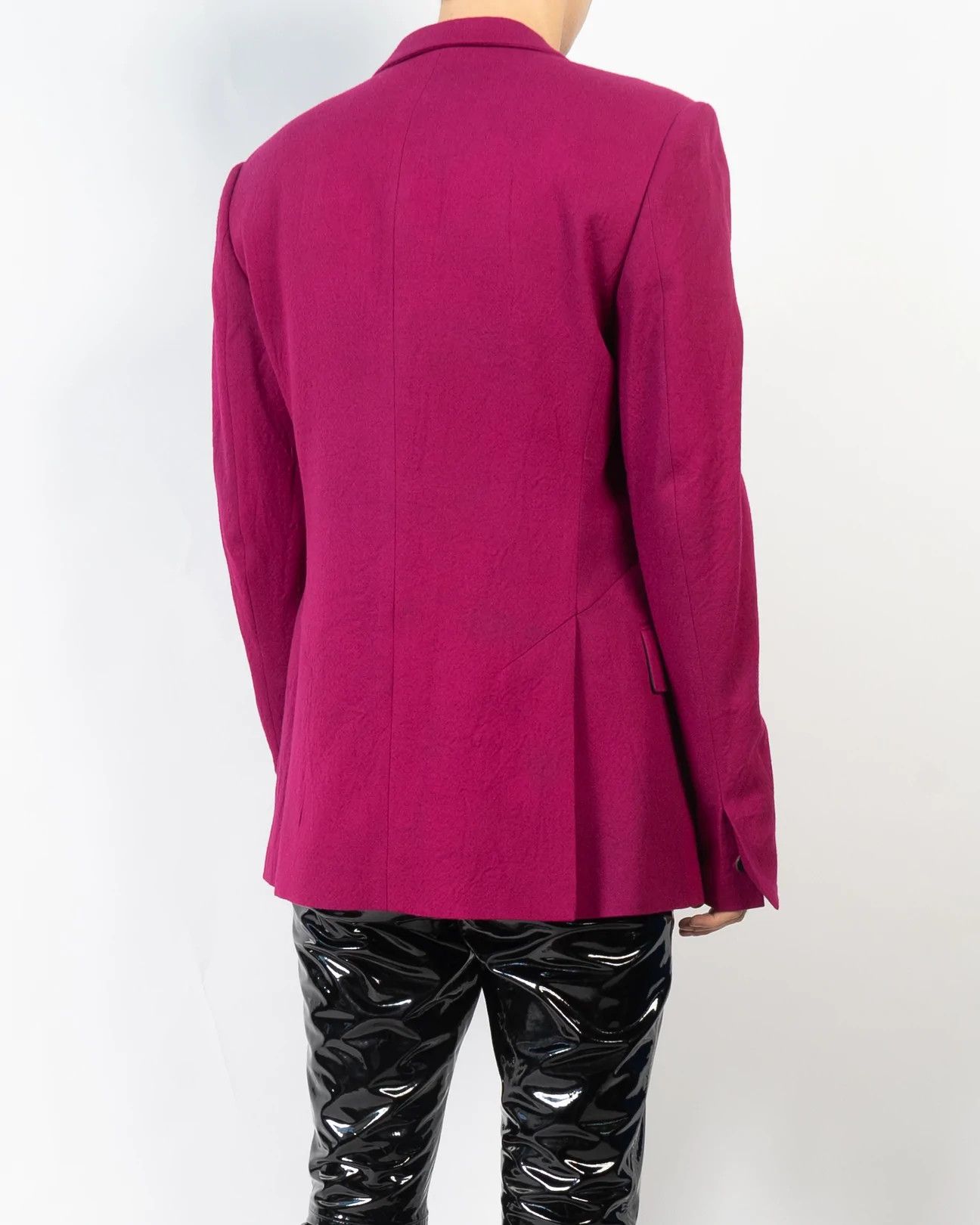 Haider Ackermann FW17 Proud Fuchsia Wool Evening Jacket Sample Size 46R - 4 Thumbnail