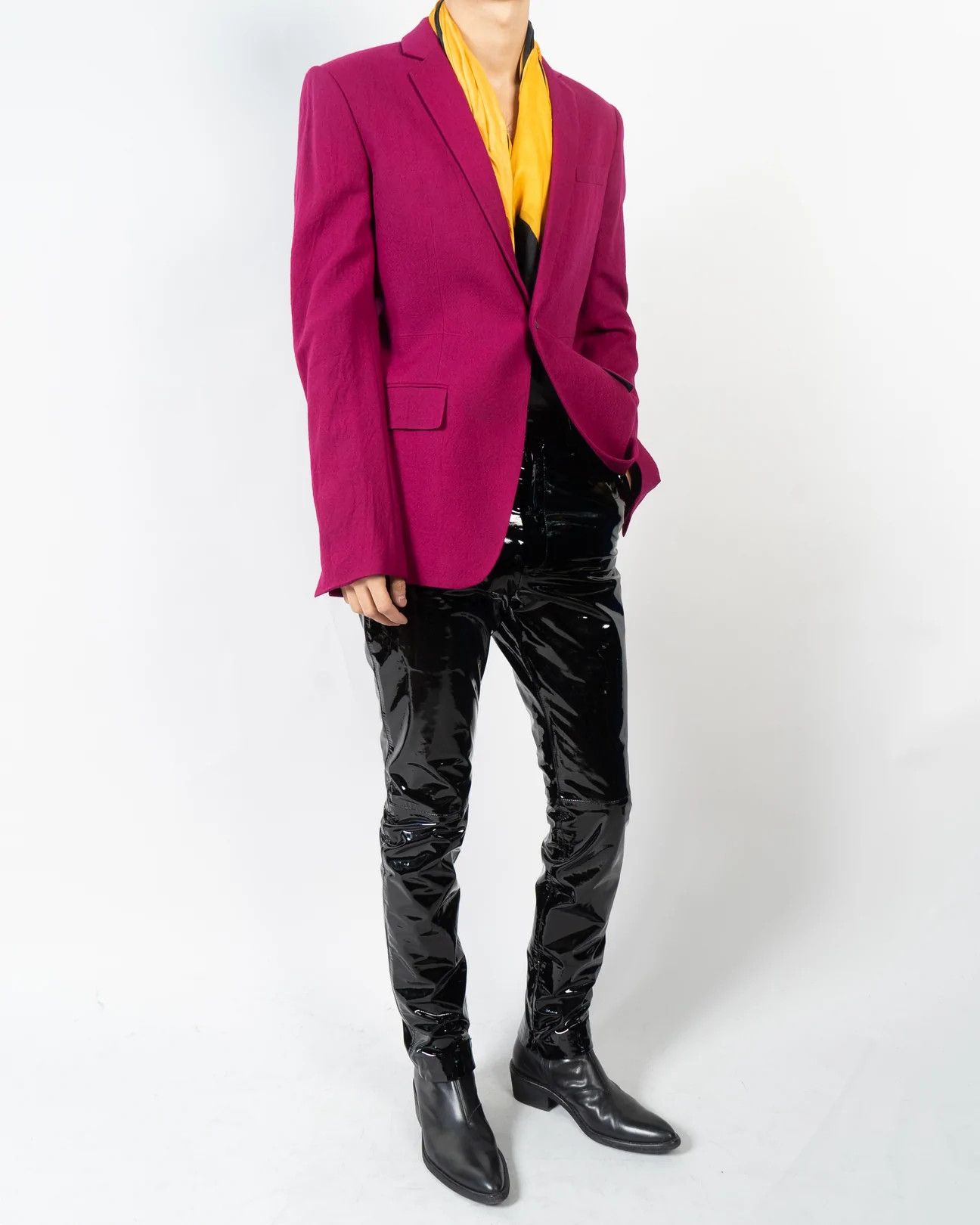 Haider Ackermann FW17 Proud Fuchsia Wool Evening Jacket Sample Size 46R - 2 Thumbnail
