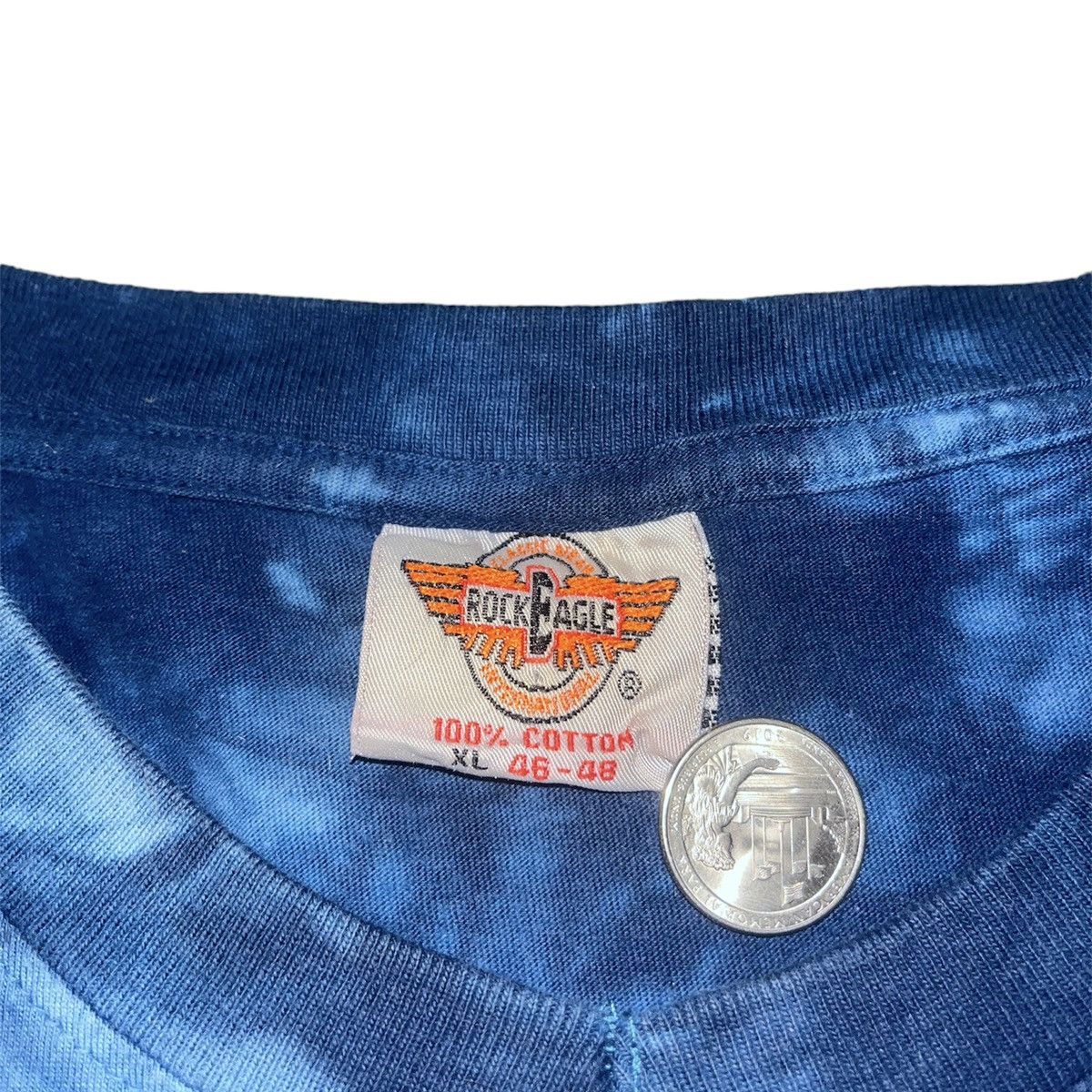 Native × Vintage Vintage Native American Blue Tie Dye Shirt Size US XL / EU 56 / 4 - 4 Thumbnail