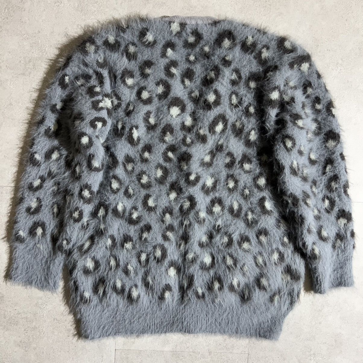 トップス NUMBER NINE MOHAIR KNIT CARDIGAN Number (N)ine Number Nine Leopard Fether Mohair knit