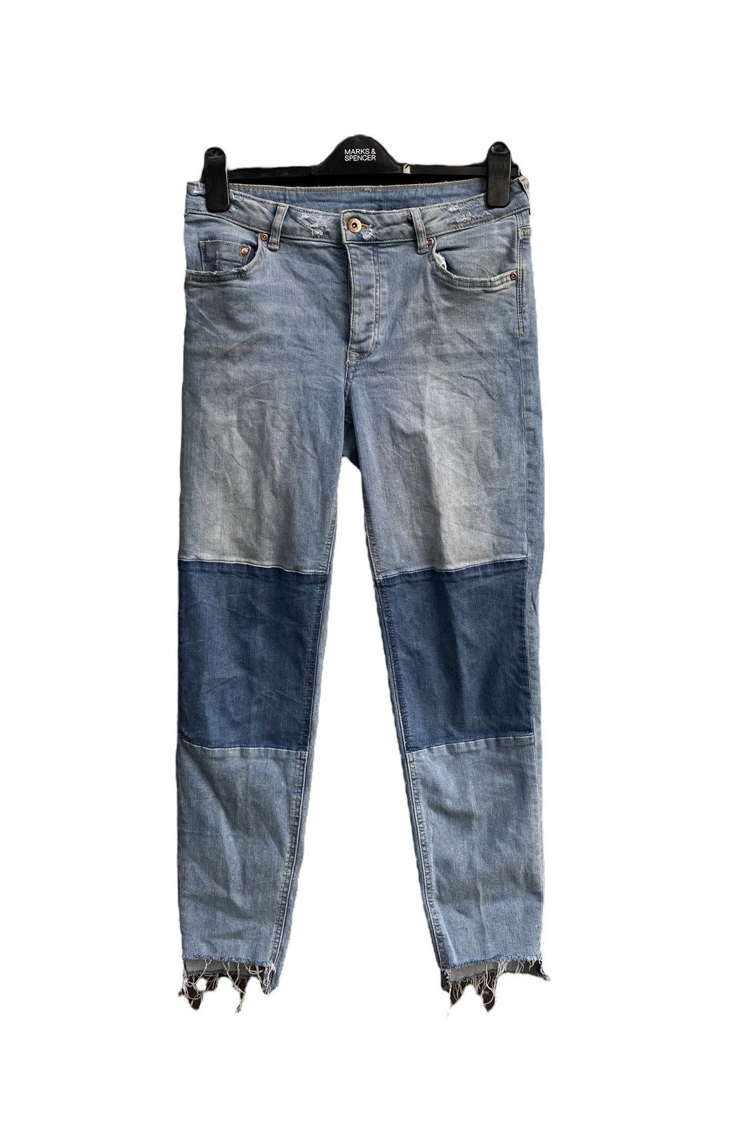 Divided × Japanese Brand Japanese Brand Devided Patchwork Double Knee Denim Size US 30 / EU 46 - 1 Thumbnail