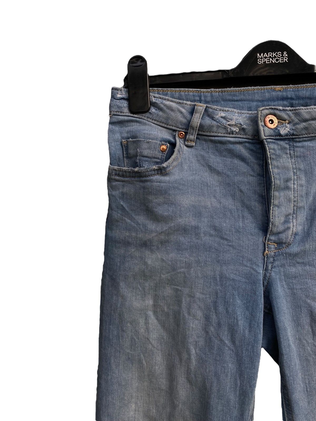 Divided × Japanese Brand Japanese Brand Devided Patchwork Double Knee Denim Size US 30 / EU 46 - 4 Thumbnail