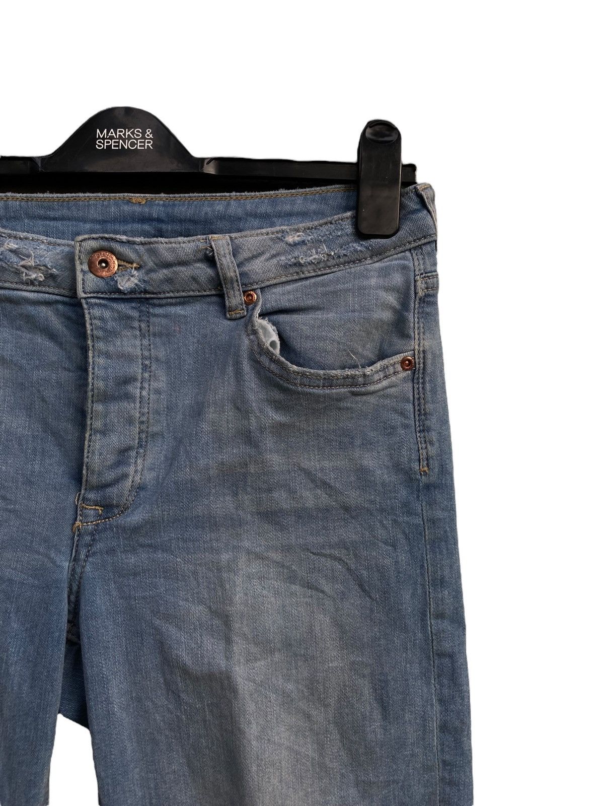 Divided × Japanese Brand Japanese Brand Devided Patchwork Double Knee Denim Size US 30 / EU 46 - 3 Thumbnail