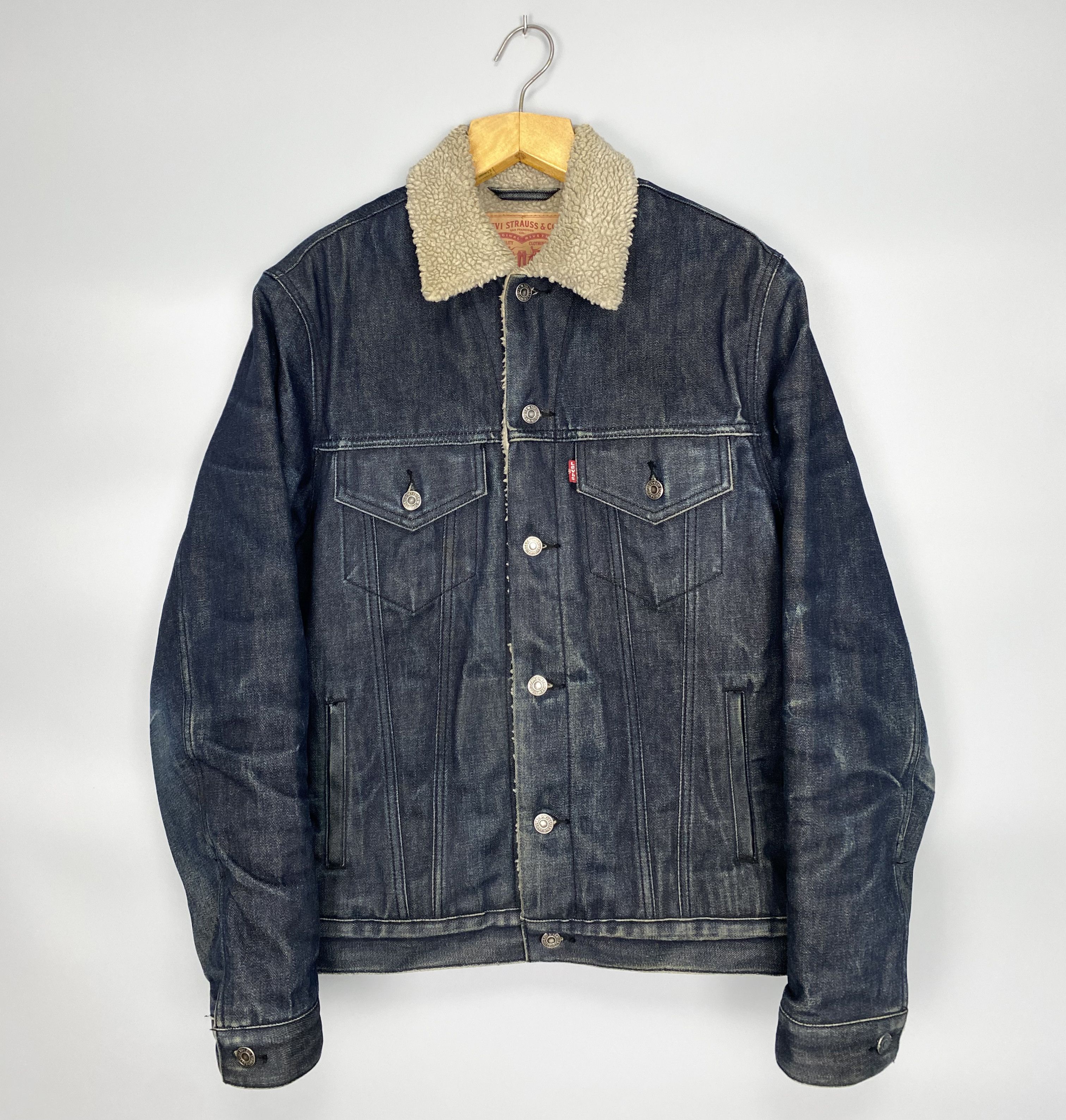 Levi's LEVIS Trucker Sherpa Type III Denim Size US M / EU 48-50 / 2 - 1 Thumbnail