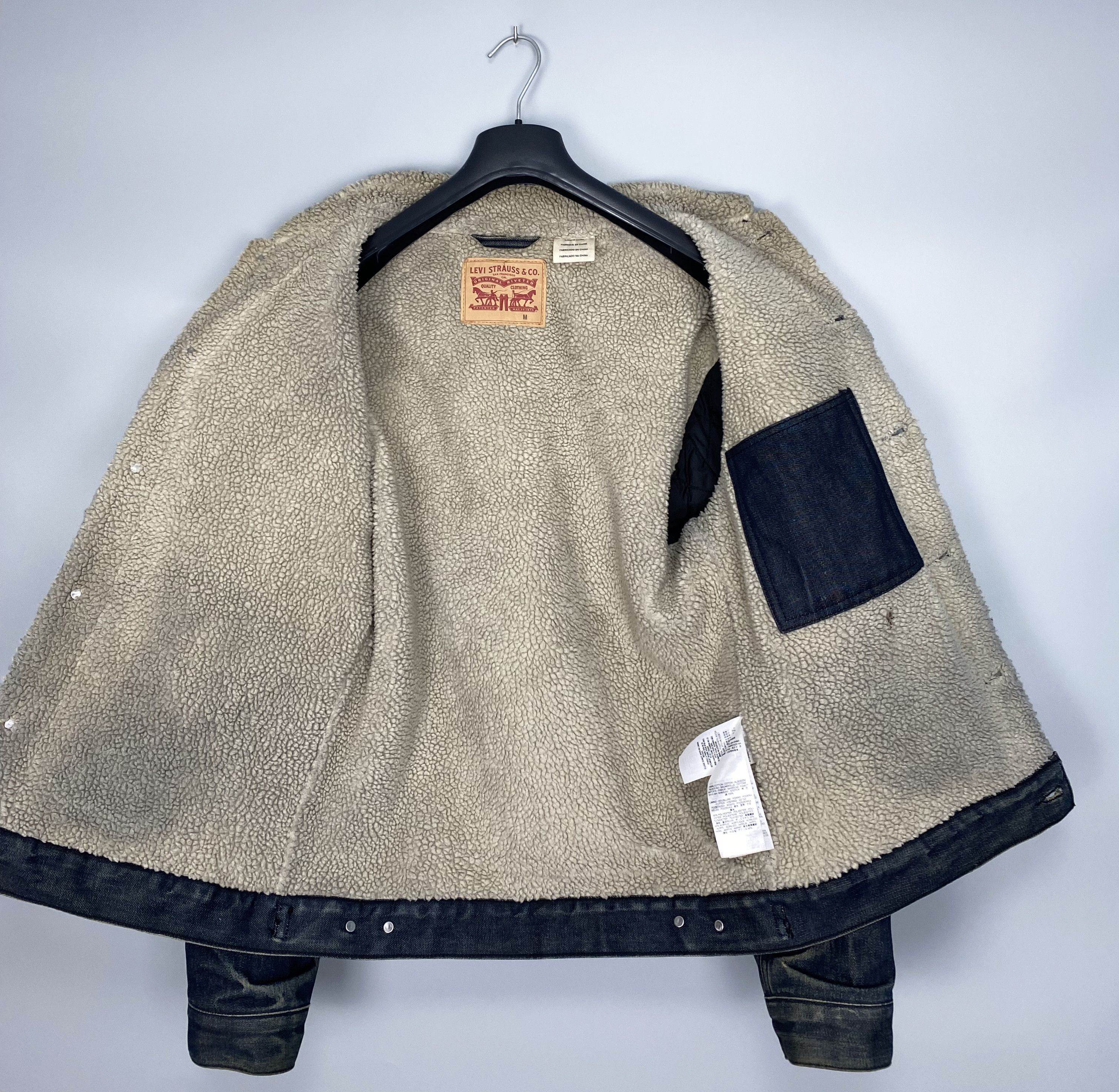 Levi's LEVIS Trucker Sherpa Type III Denim Size US M / EU 48-50 / 2 - 14 Thumbnail