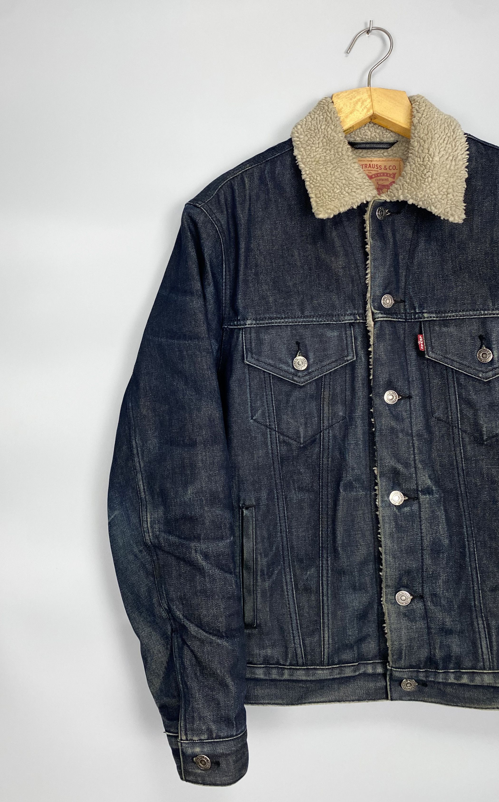 Levi's LEVIS Trucker Sherpa Type III Denim Size US M / EU 48-50 / 2 - 2 Thumbnail