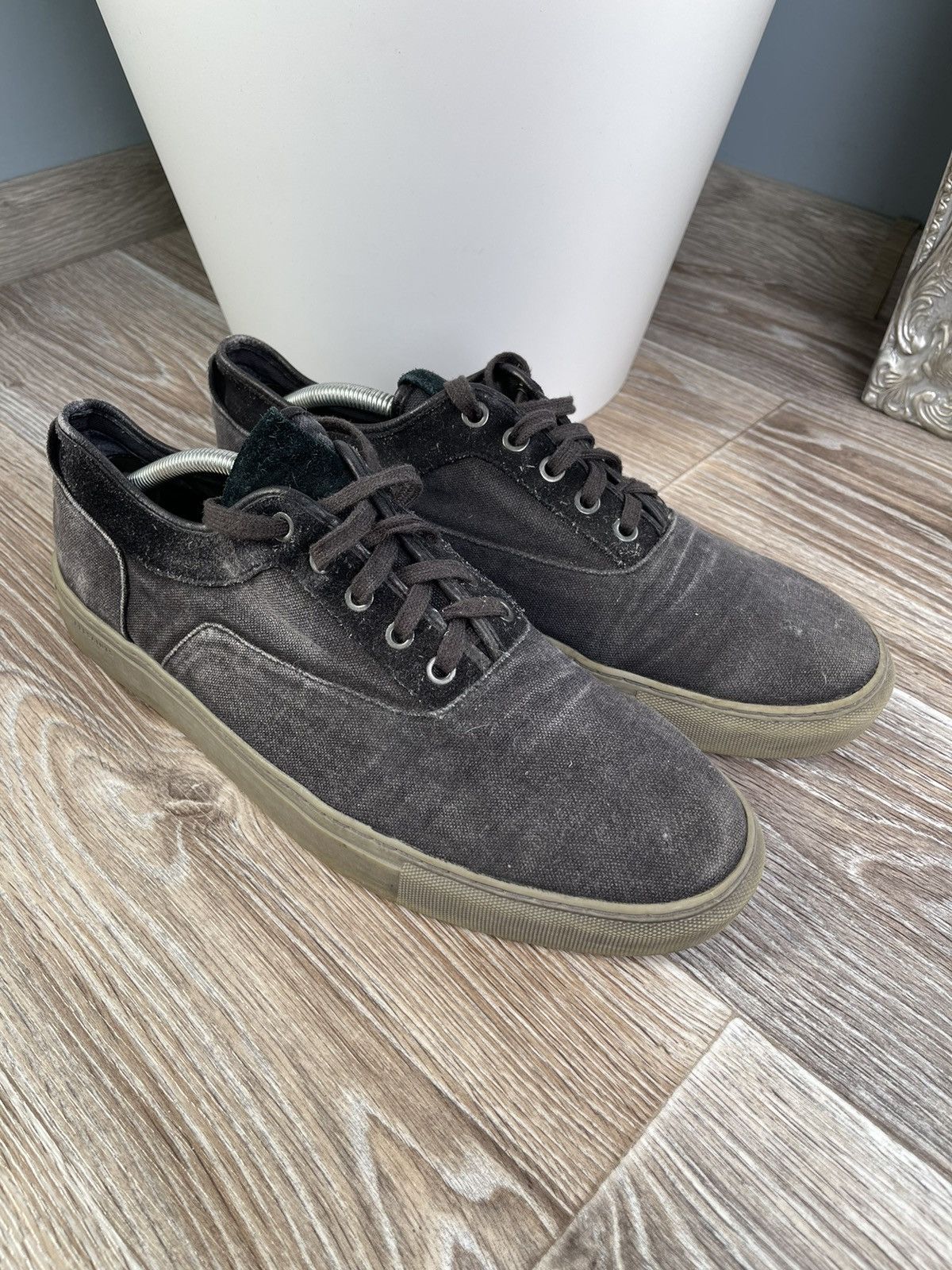 Allsaints Allsaints Washed Cotton Sneakers Size US 11 / EU 44 - 3 Thumbnail