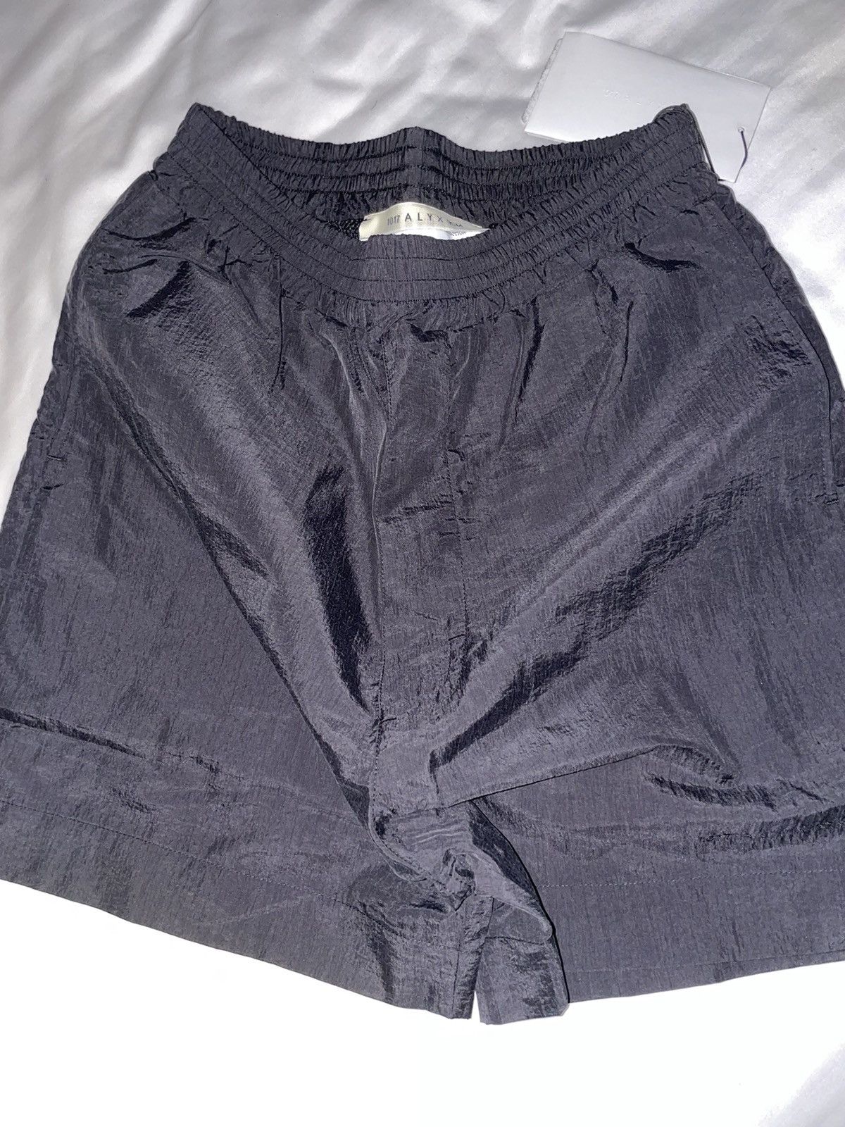 Black Taffeta Swim Shorts