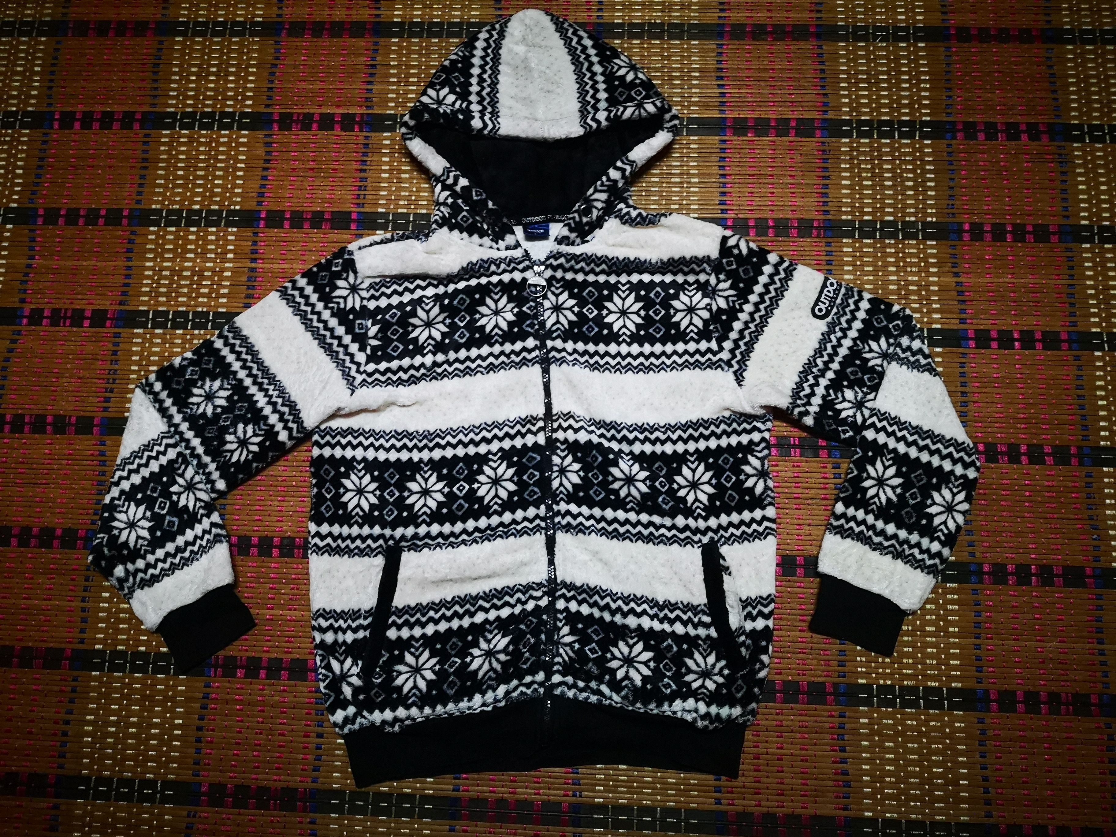 Japanese Brand Outdoor Brand Fleece Hoodie Jacket Size US L / EU 52-54 / 3 - 3 Thumbnail