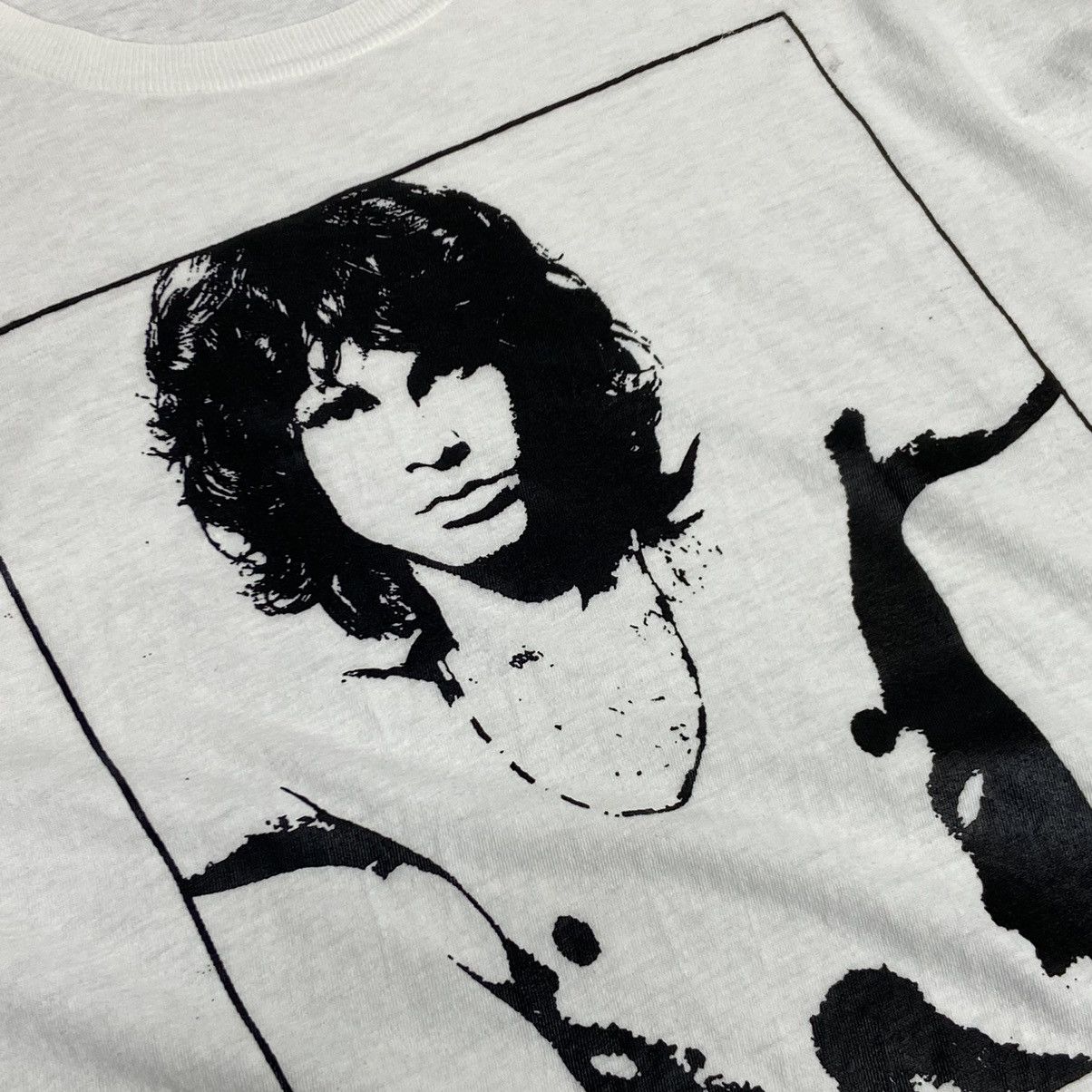 Band Tees 1980s JIM MORRISON DOORS SINGLE STITCH VINTAGE TEE - № 79 Size US L / EU 52-54 / 3 - 3 Thumbnail