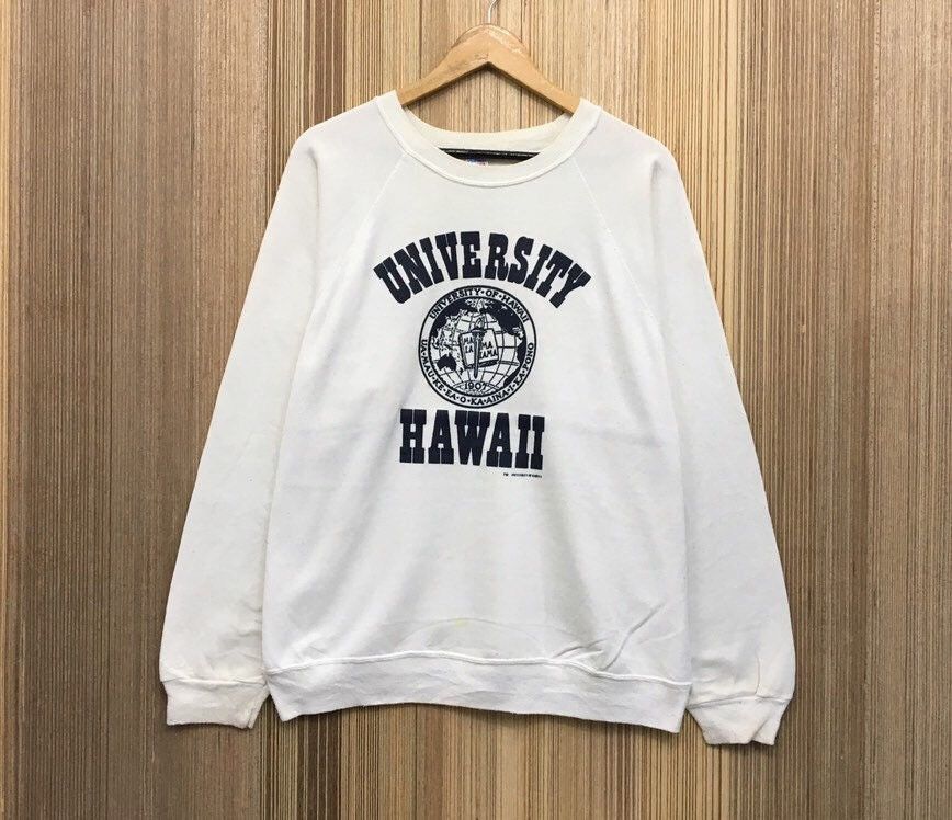 Hanes Vintage 90s University Hawaii Crewneck Sweatshirt Size US XL / EU 56 / 4 - 1 Thumbnail