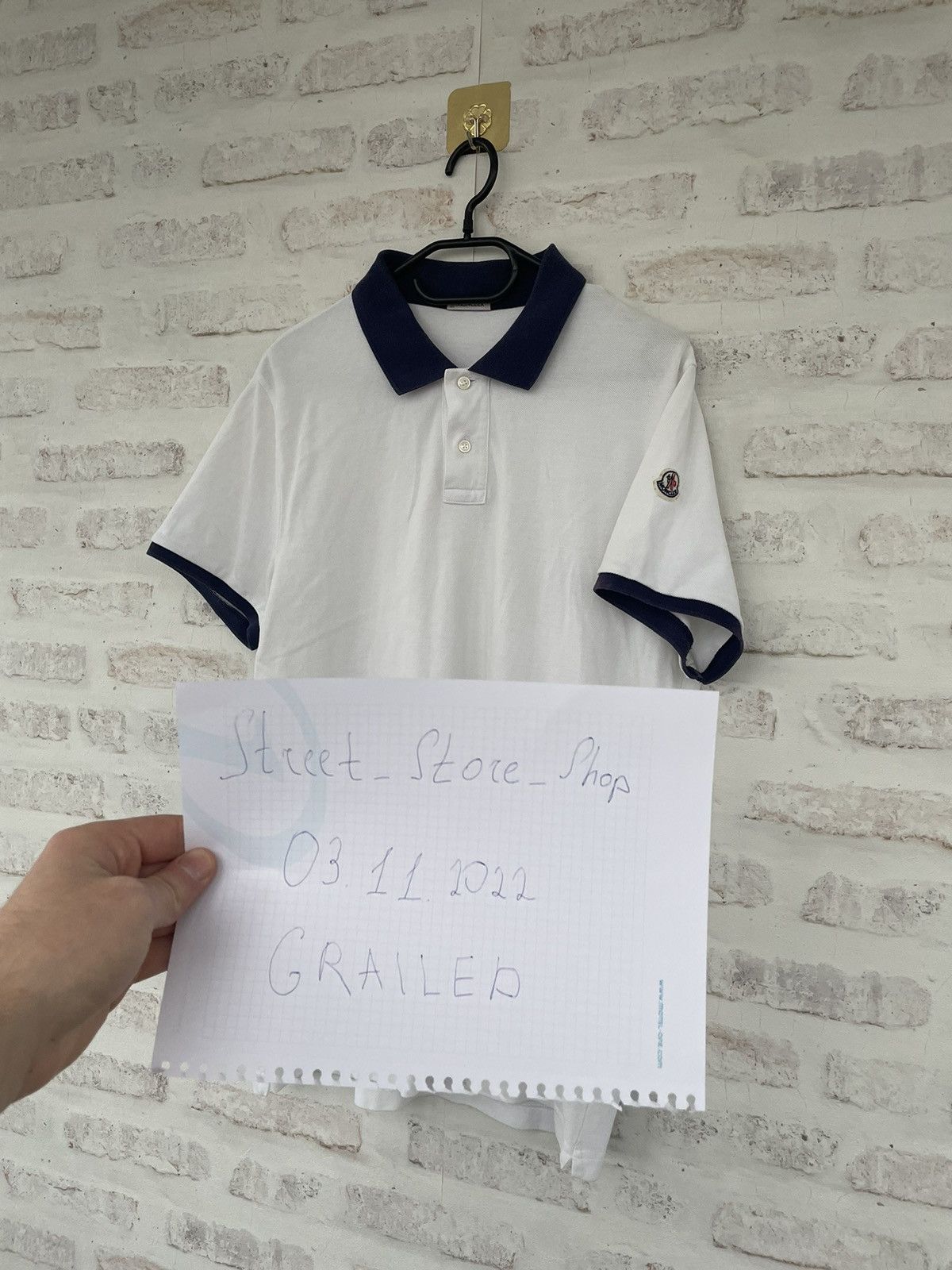 Moncler Moncler Polo T-Shirt Logo Size US L / EU 52-54 / 3 - 2 Thumbnail
