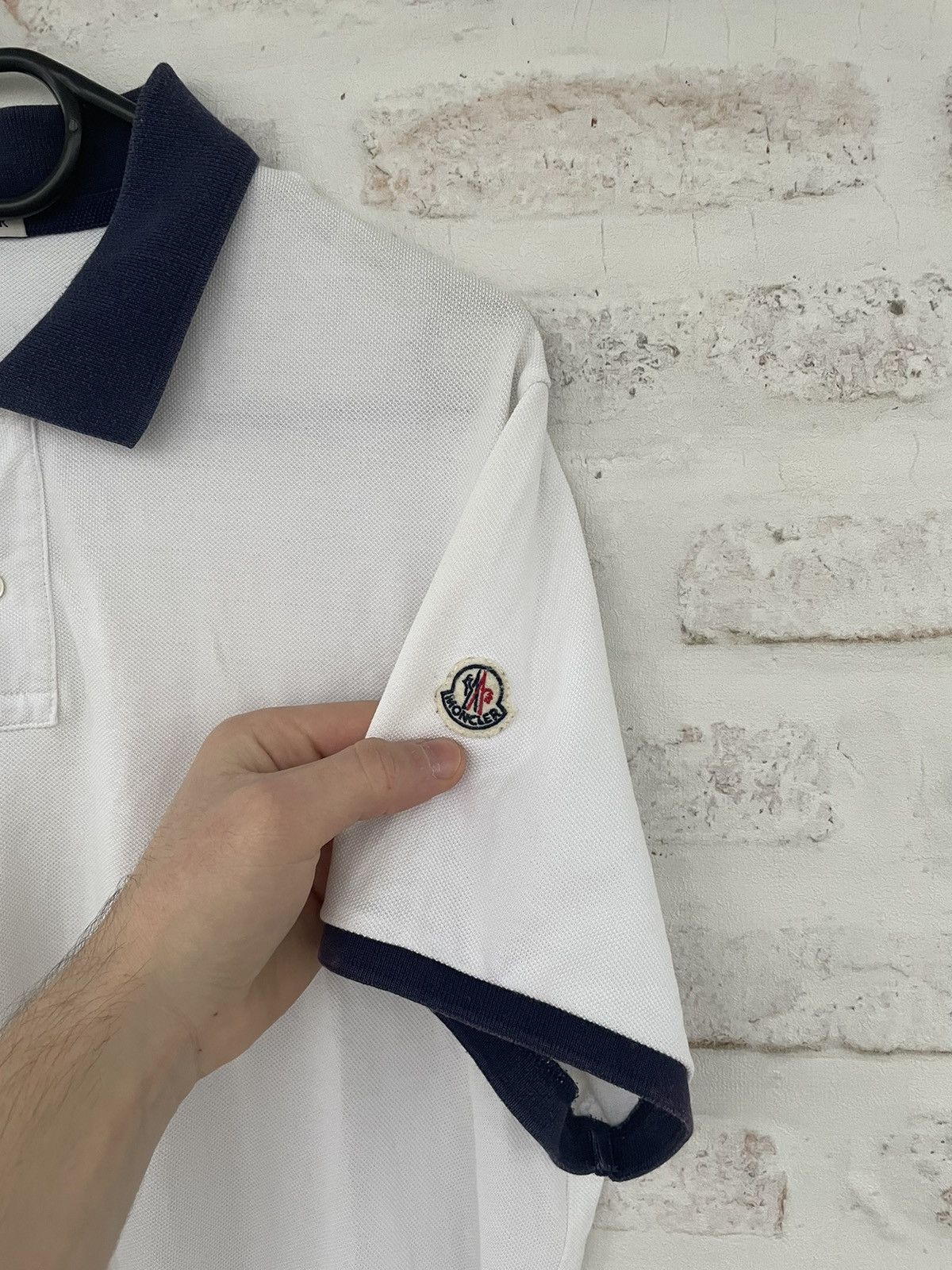 Moncler Moncler Polo T-Shirt Logo Size US L / EU 52-54 / 3 - 3 Thumbnail