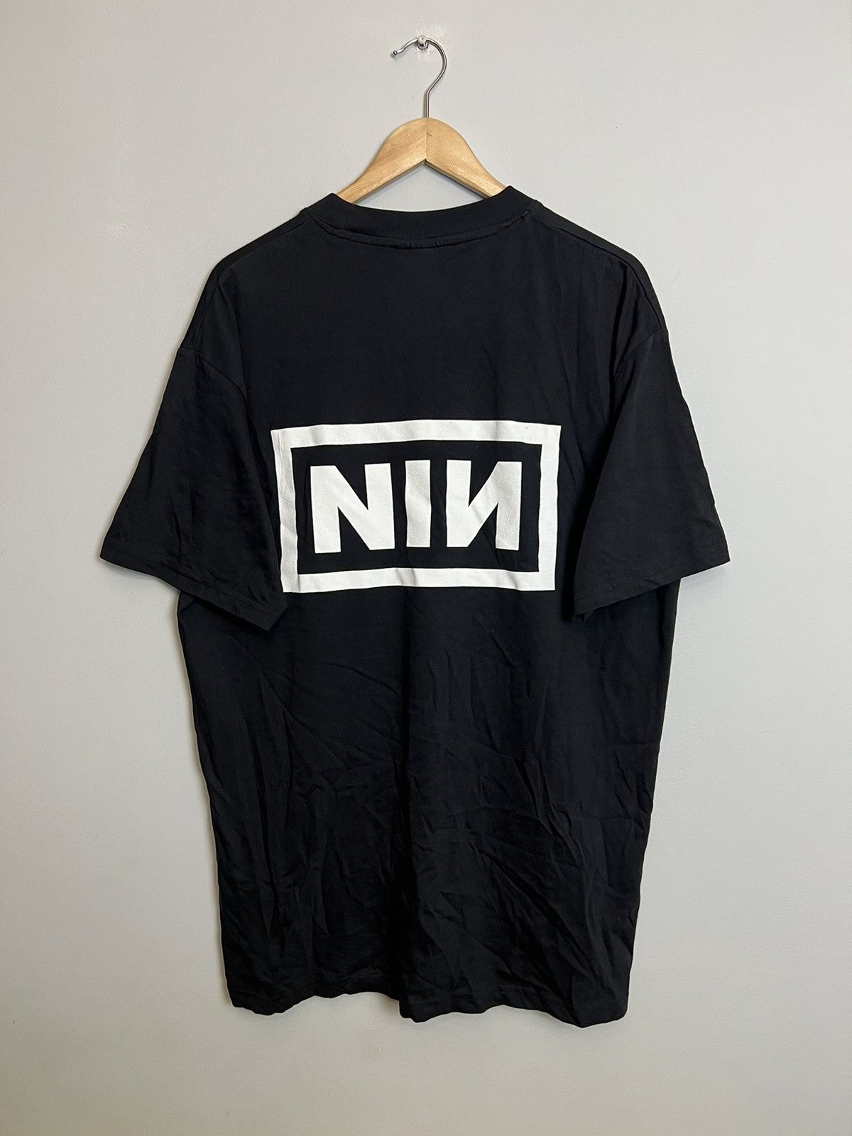 Band Tees × Vintage 90s Vintage Nine Inch Nails Big Logo RockBand Tour Tee Size US XL / EU 56 / 4 - 2 Thumbnail