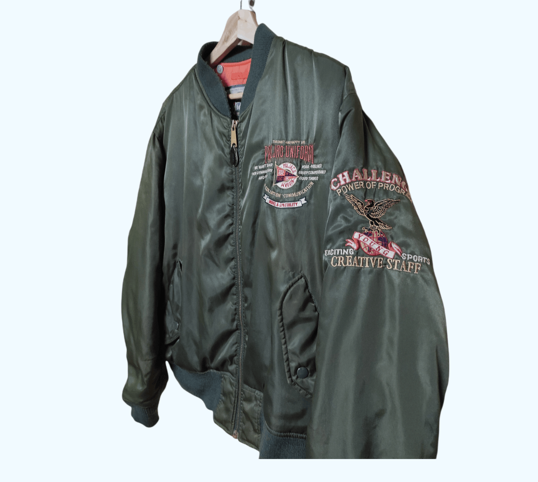 Japanese Brand Japanese Brand Mac Hope Bomber Jacket Size US L / EU 52-54 / 3 - 3 Thumbnail