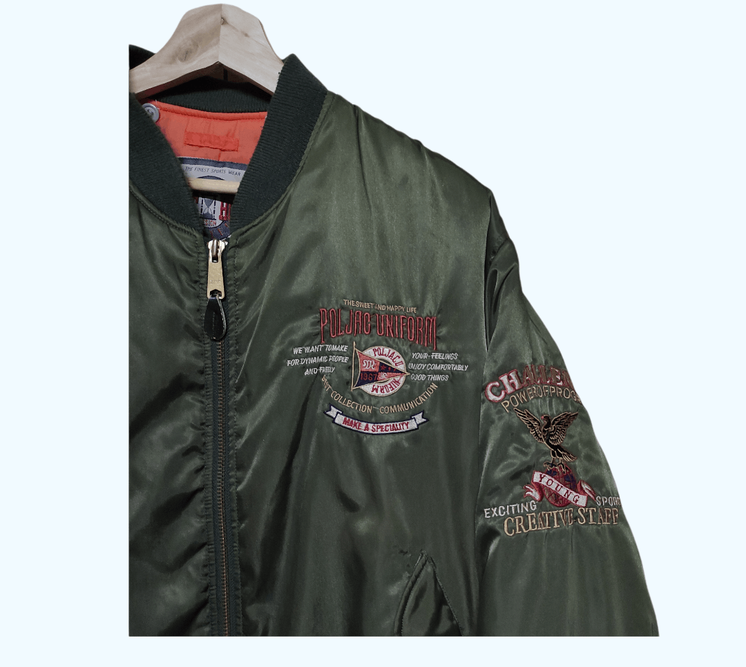 Japanese Brand Japanese Brand Mac Hope Bomber Jacket Size US L / EU 52-54 / 3 - 2 Thumbnail