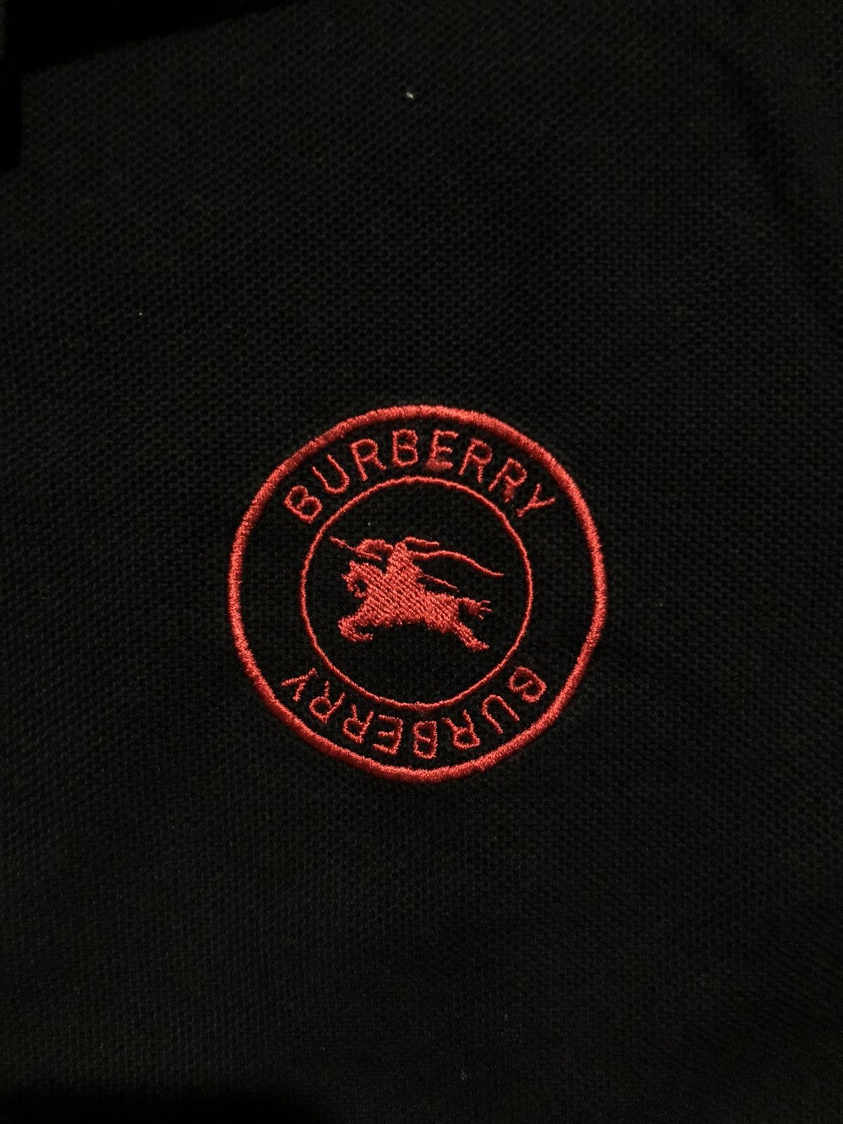 Burberry Burberry Polo Shirt - Black/Red Size US M / EU 48-50 / 2 - 3 Thumbnail