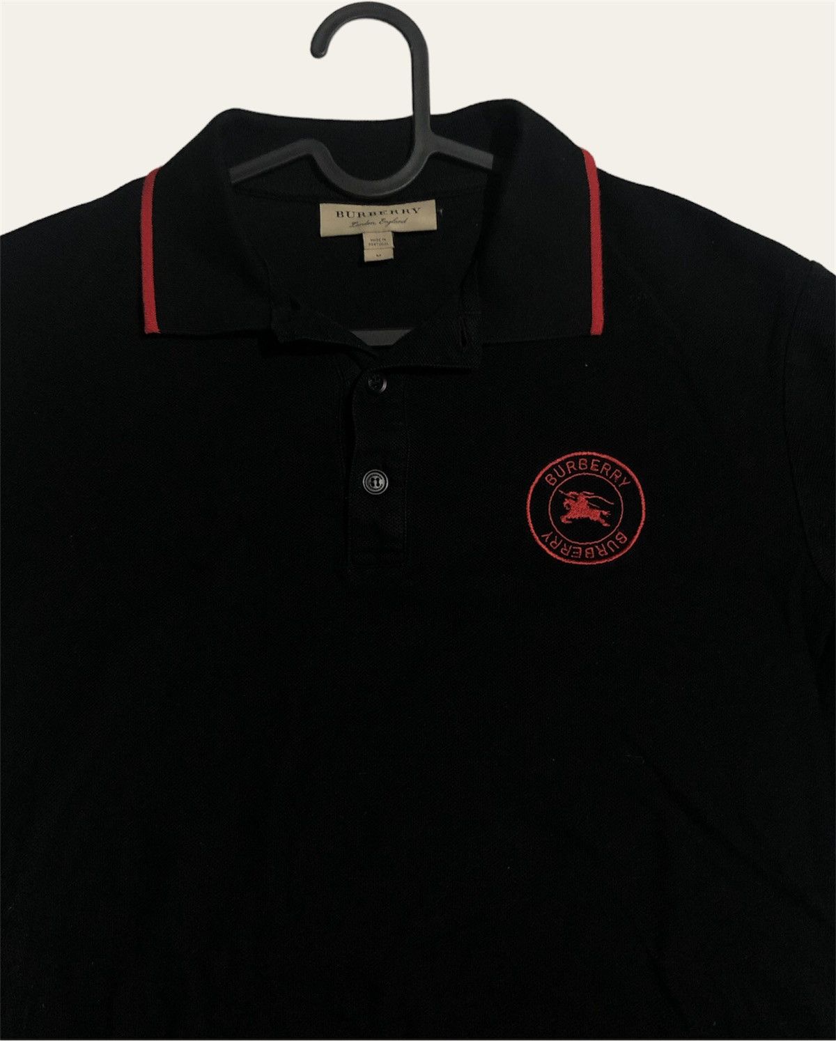 Burberry Burberry Polo Shirt - Black/Red Size US M / EU 48-50 / 2 - 2 Thumbnail