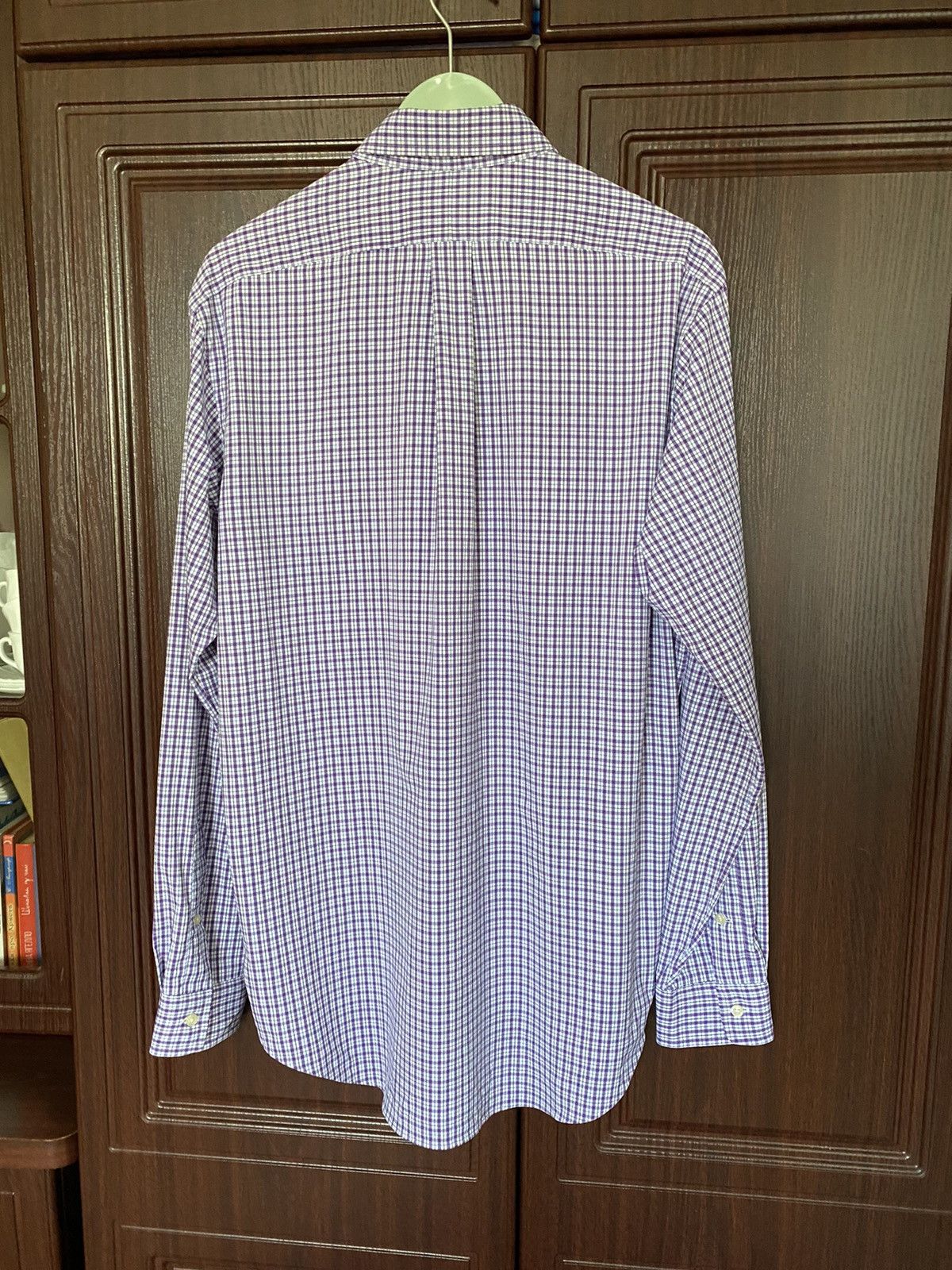 Rugby Ralph Lauren Ralph Lauren Check Purple/White Shirt Lacoste Burberry Size US L / EU 52-54 / 3 - 5 Thumbnail