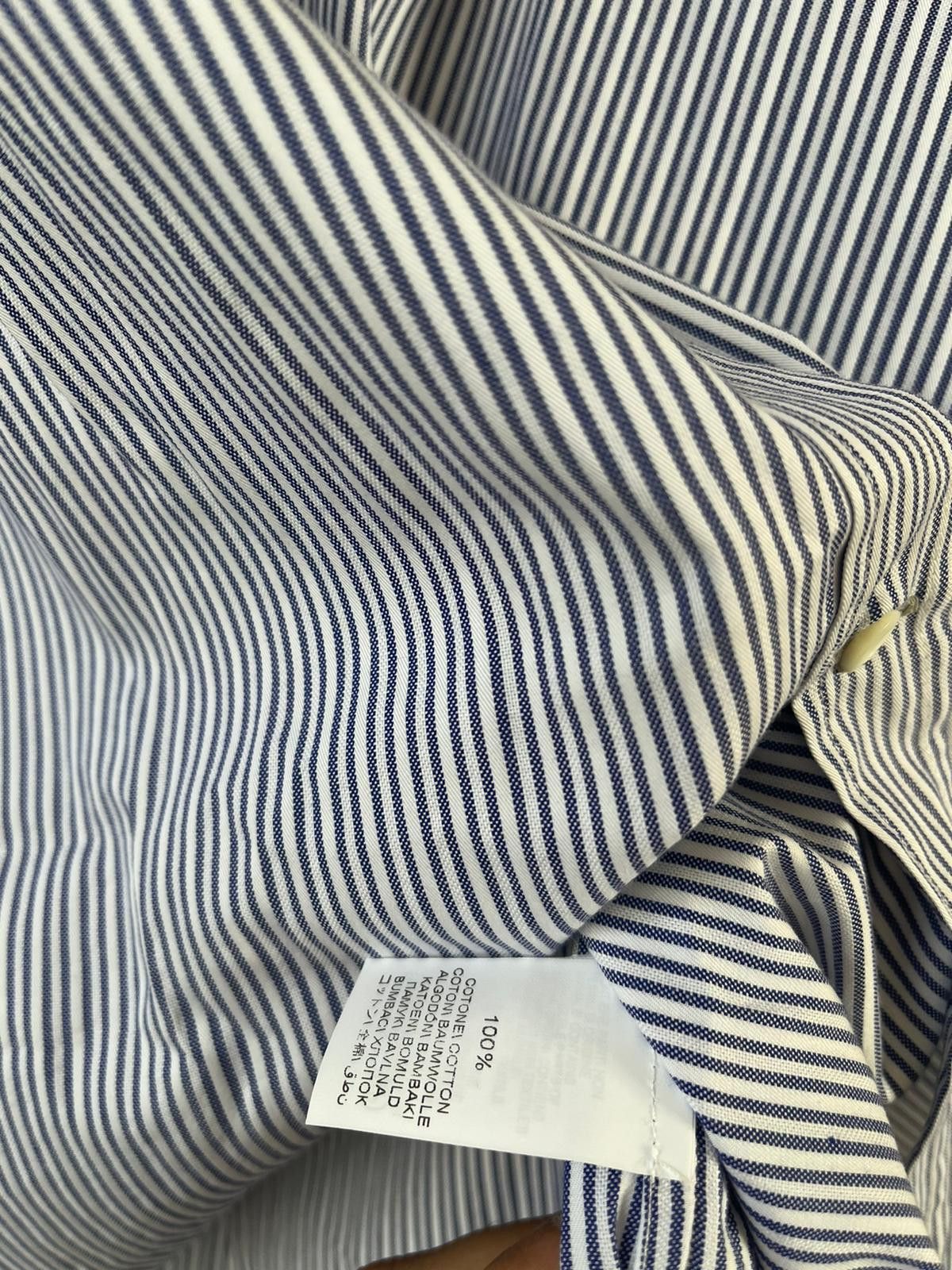 Brunello Cucinelli Basic Stripe Button Up in Blue / White Size US S / EU 44-46 / 1 - 7 Thumbnail