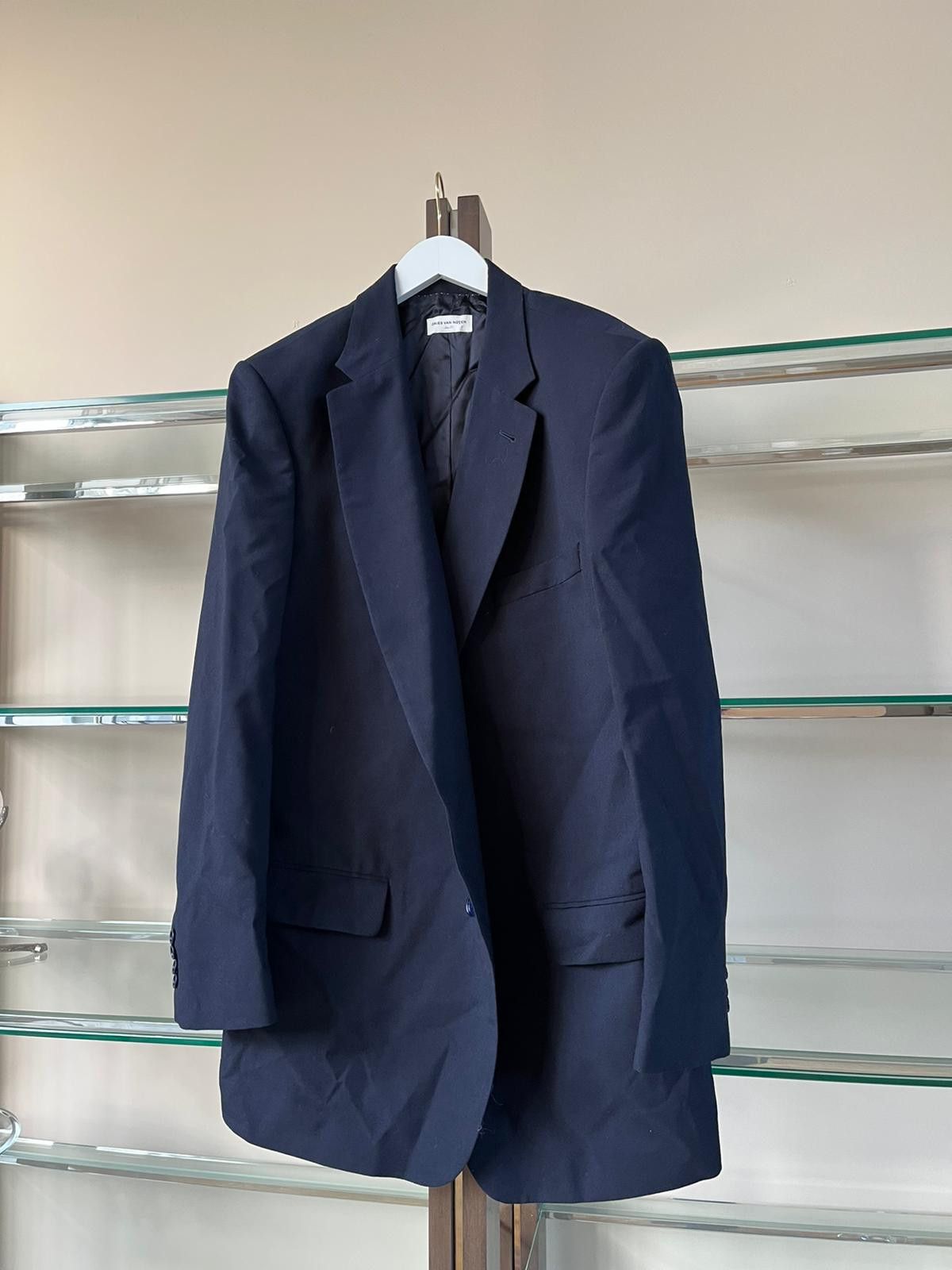 Dries Van Noten Long Blazer Jacket in Dark Navy Size US M / EU 48-50 / 2 - 8 Thumbnail