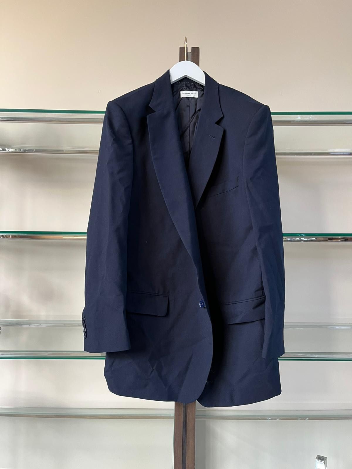 Dries Van Noten Long Blazer Jacket in Dark Navy Size US M / EU 48-50 / 2 - 2 Thumbnail
