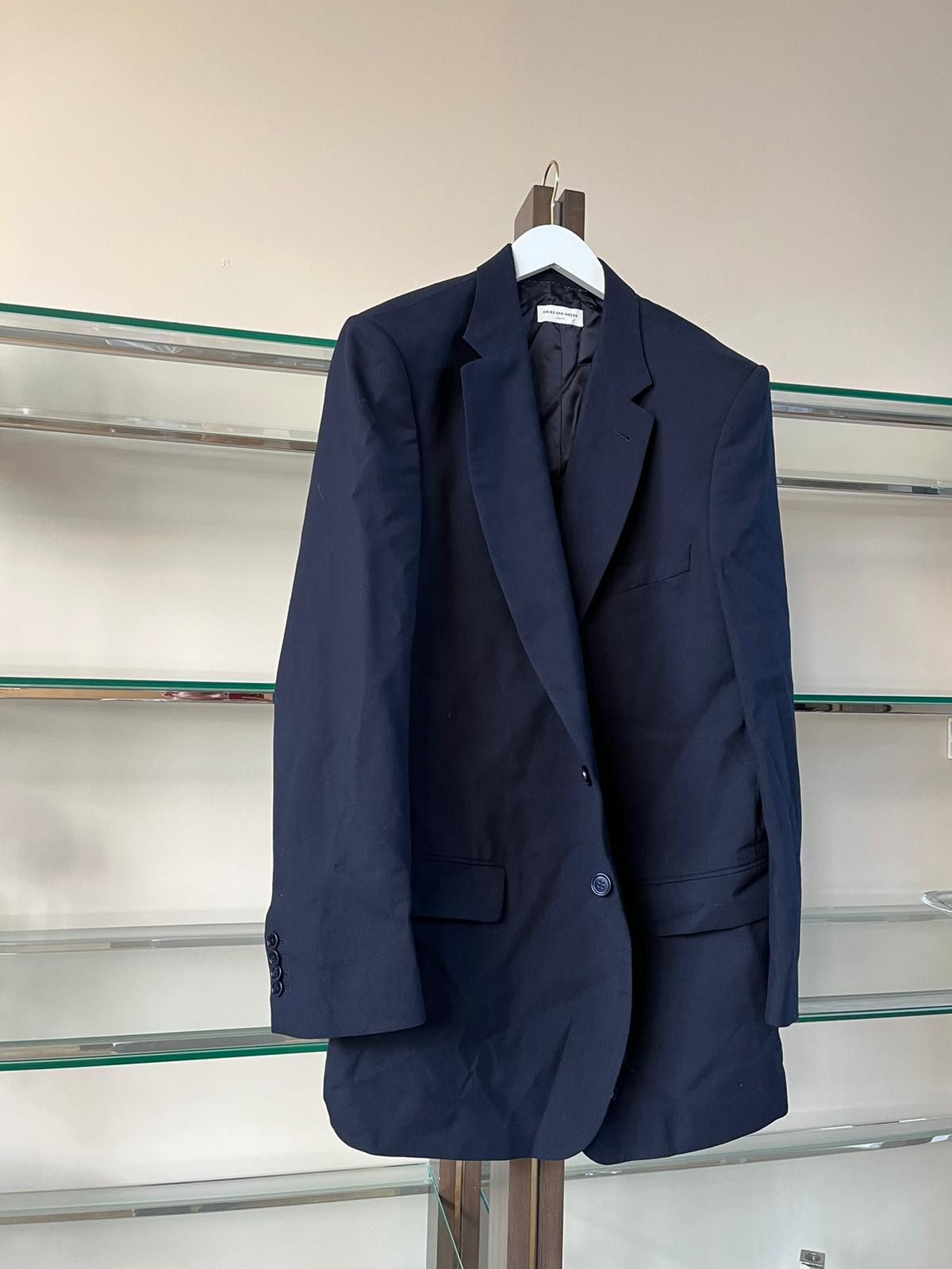 Dries Van Noten Long Blazer Jacket in Dark Navy Size US M / EU 48-50 / 2 - 3 Thumbnail