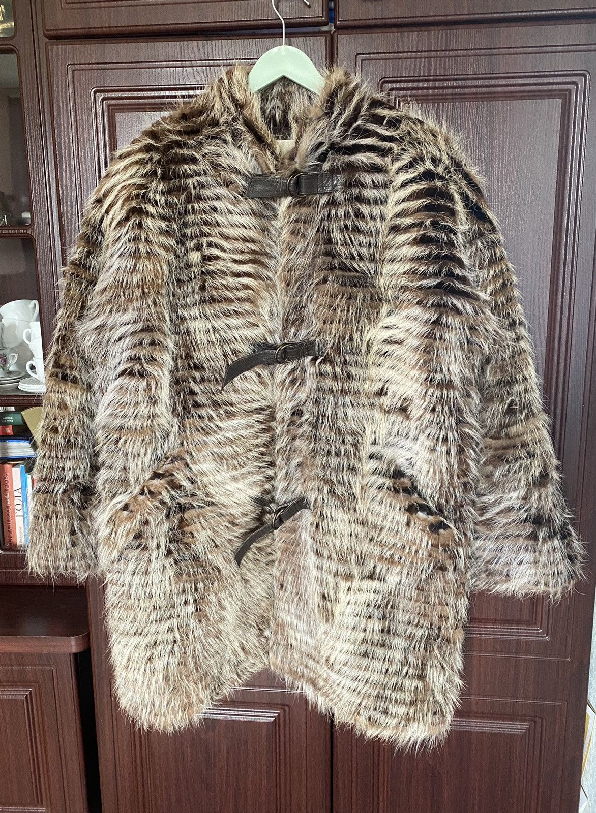 Designer Vintage Creation Sprung Freres Paris Fur Coat Jacket Size XL / US 12-14 / IT 48-50 - 1 Thumbnail