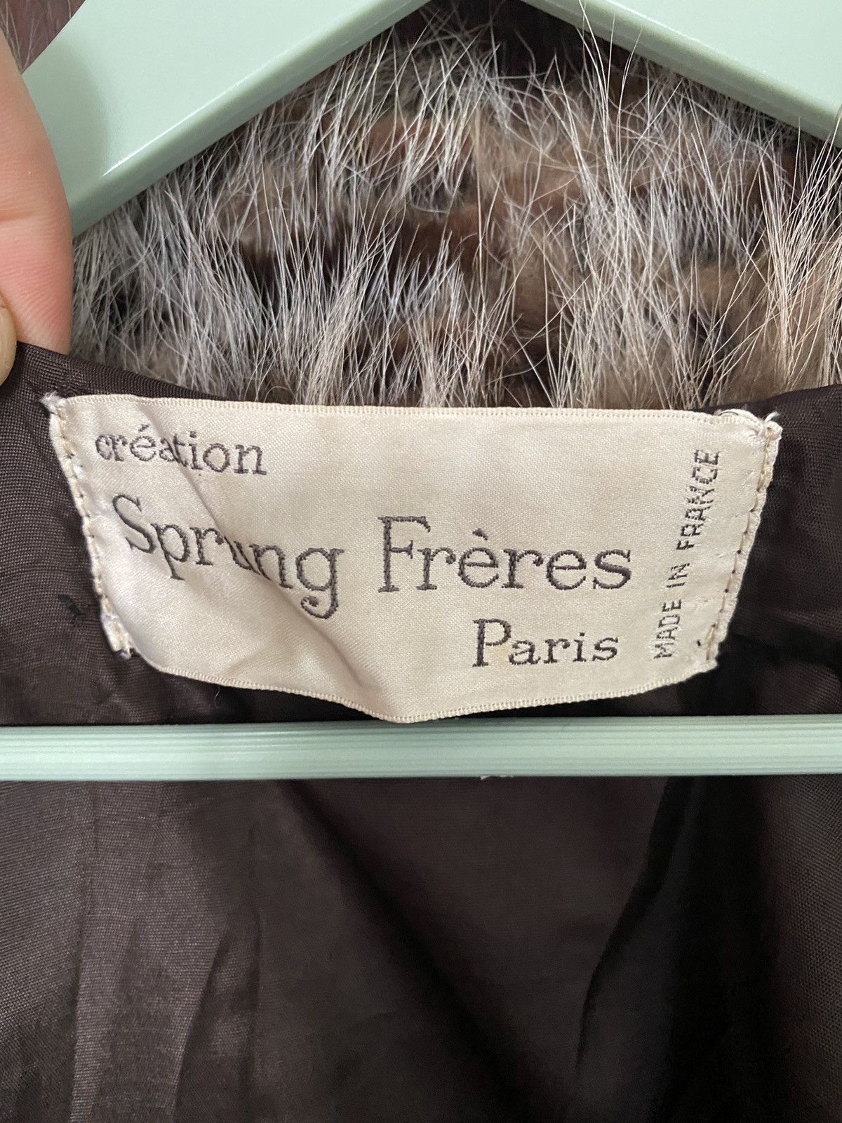Designer Vintage Creation Sprung Freres Paris Fur Coat Jacket Size XL / US 12-14 / IT 48-50 - 11 Thumbnail