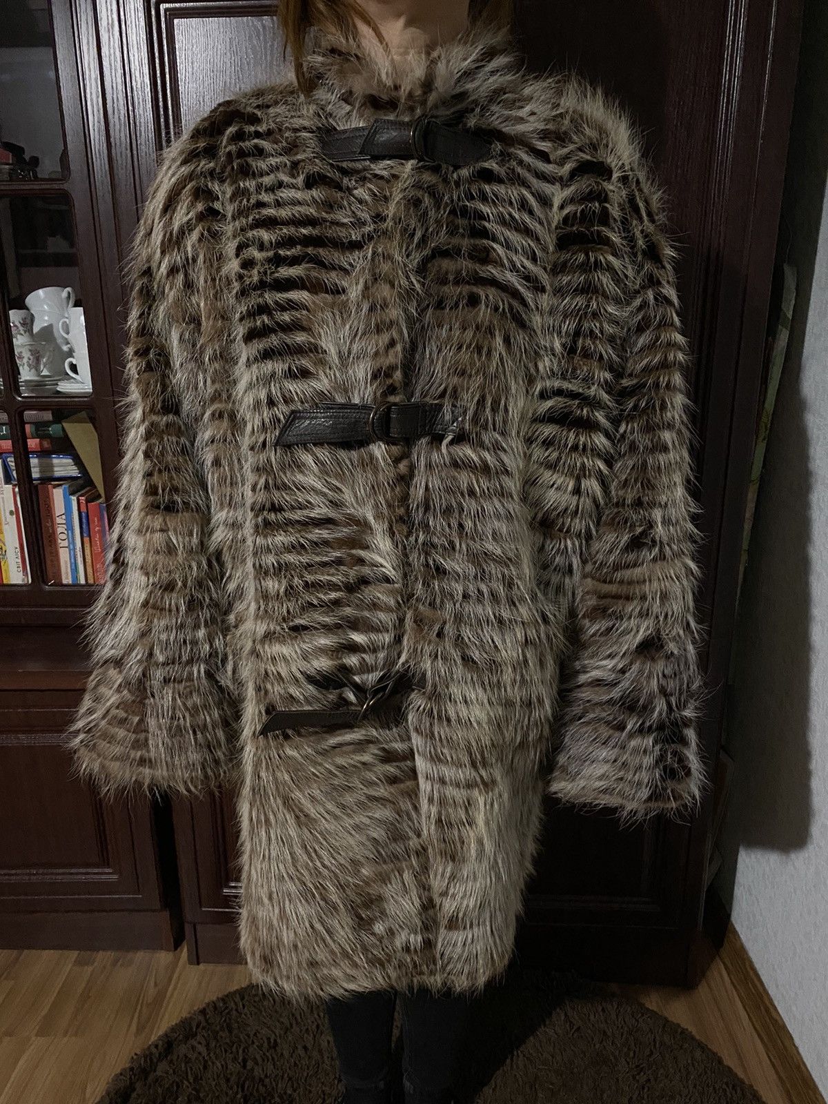 Designer Vintage Creation Sprung Freres Paris Fur Coat Jacket Size XL / US 12-14 / IT 48-50 - 19 Thumbnail