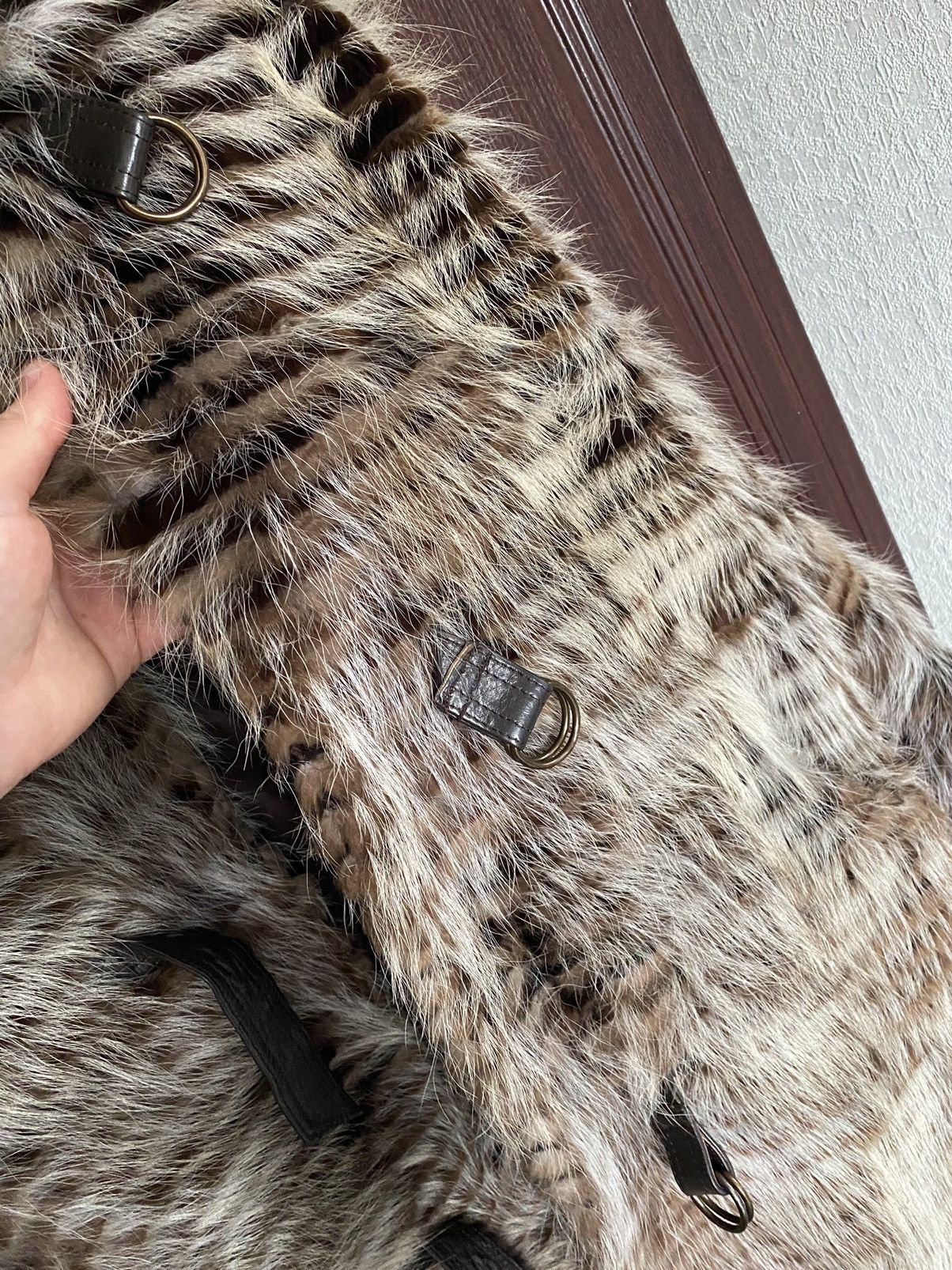 Designer Vintage Creation Sprung Freres Paris Fur Coat Jacket Size XL / US 12-14 / IT 48-50 - 3 Thumbnail