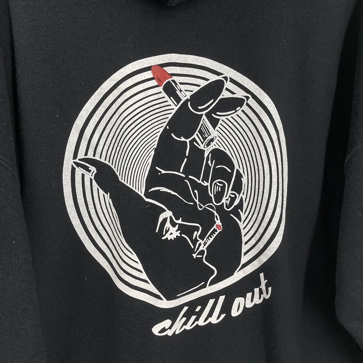 Japanese Brand NICE!! Chillout Big Logo Printed Pullover Hoodies Size M Size US M / EU 48-50 / 2 - 4 Thumbnail