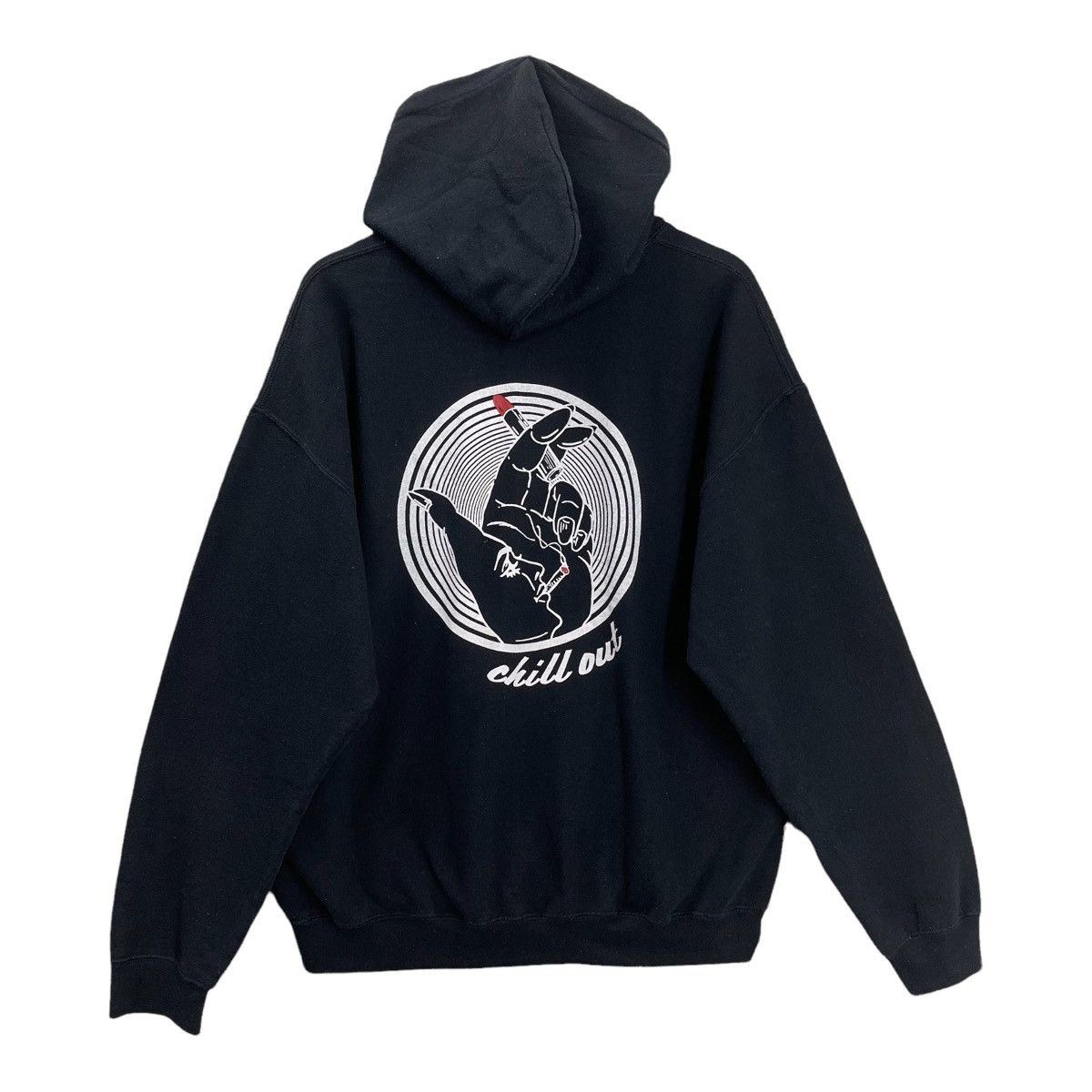 Japanese Brand NICE!! Chillout Big Logo Printed Pullover Hoodies Size M Size US M / EU 48-50 / 2 - 1 Thumbnail