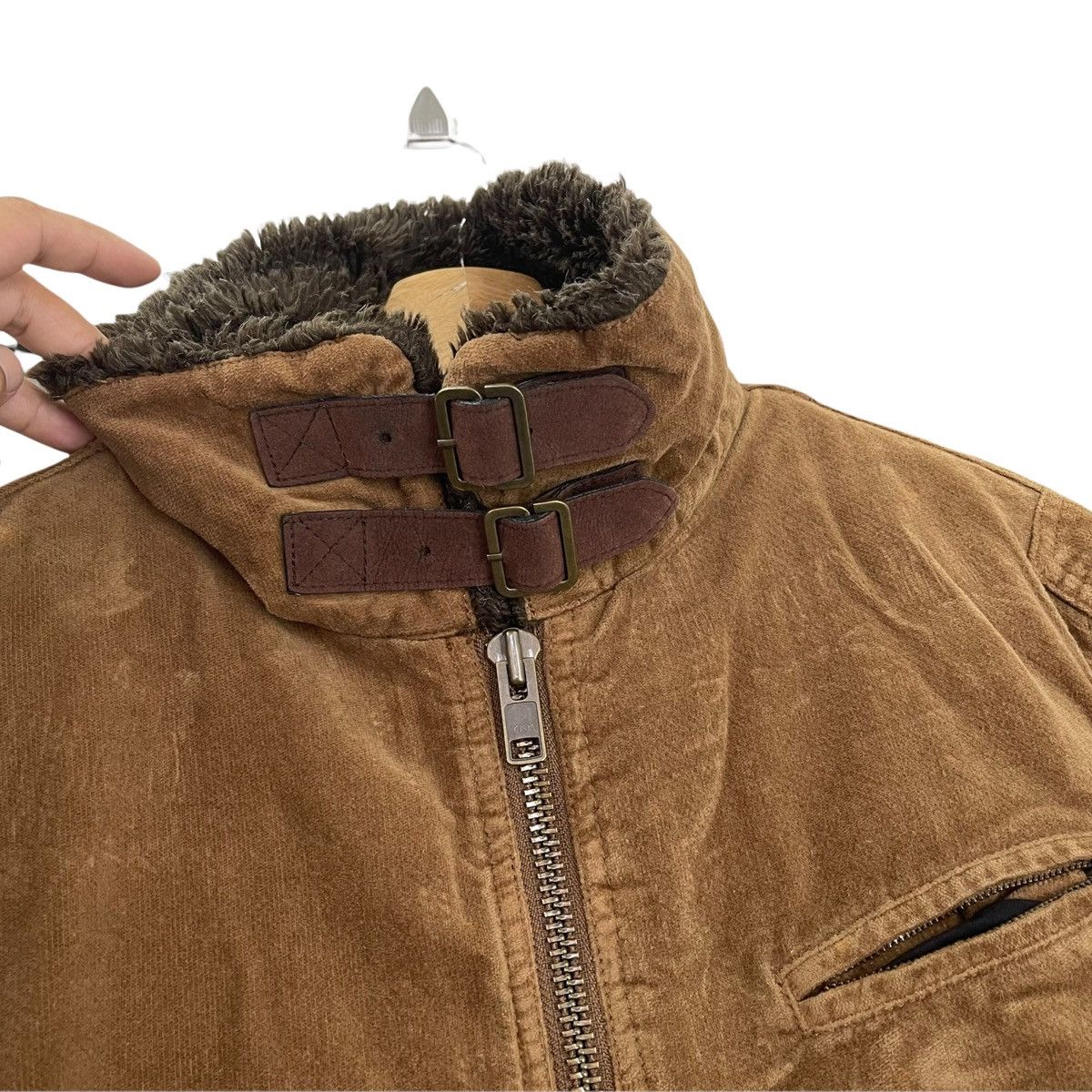 Japanese Brand 90s CARTER’S Velvet Sherpa/Sherling Jacket Coat Size L Size US M / EU 48-50 / 2 - 5 Thumbnail