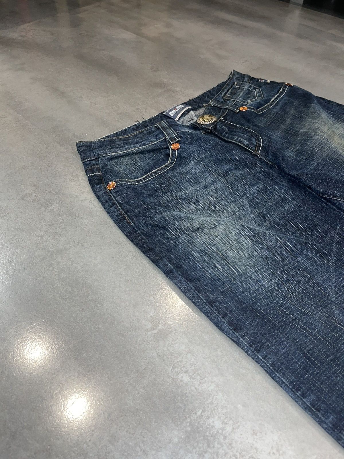 Jean Paul Gaultier Vintage Jean Paul Gaultier Dark Indigo Denim Pants Size 28" / US 6 / IT 42 - 3 Thumbnail