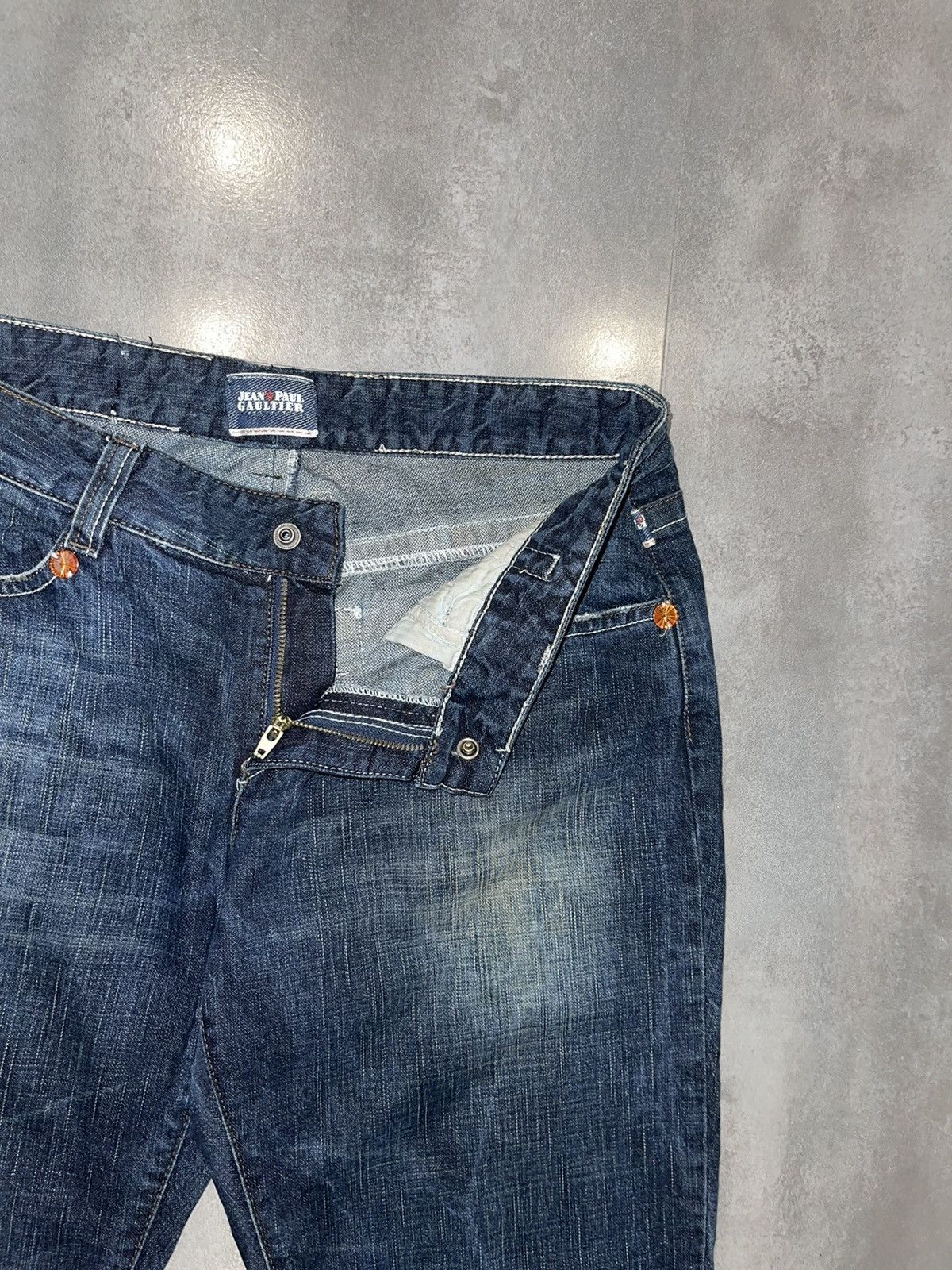 Jean Paul Gaultier Vintage Jean Paul Gaultier Dark Indigo Denim Pants Size 28" / US 6 / IT 42 - 8 Thumbnail